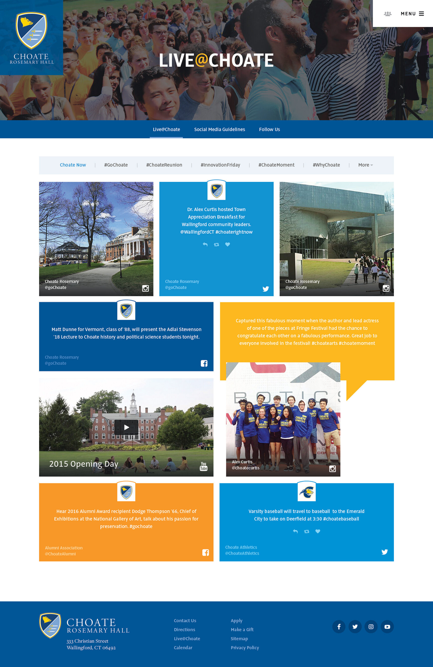 Custom social media mashup.