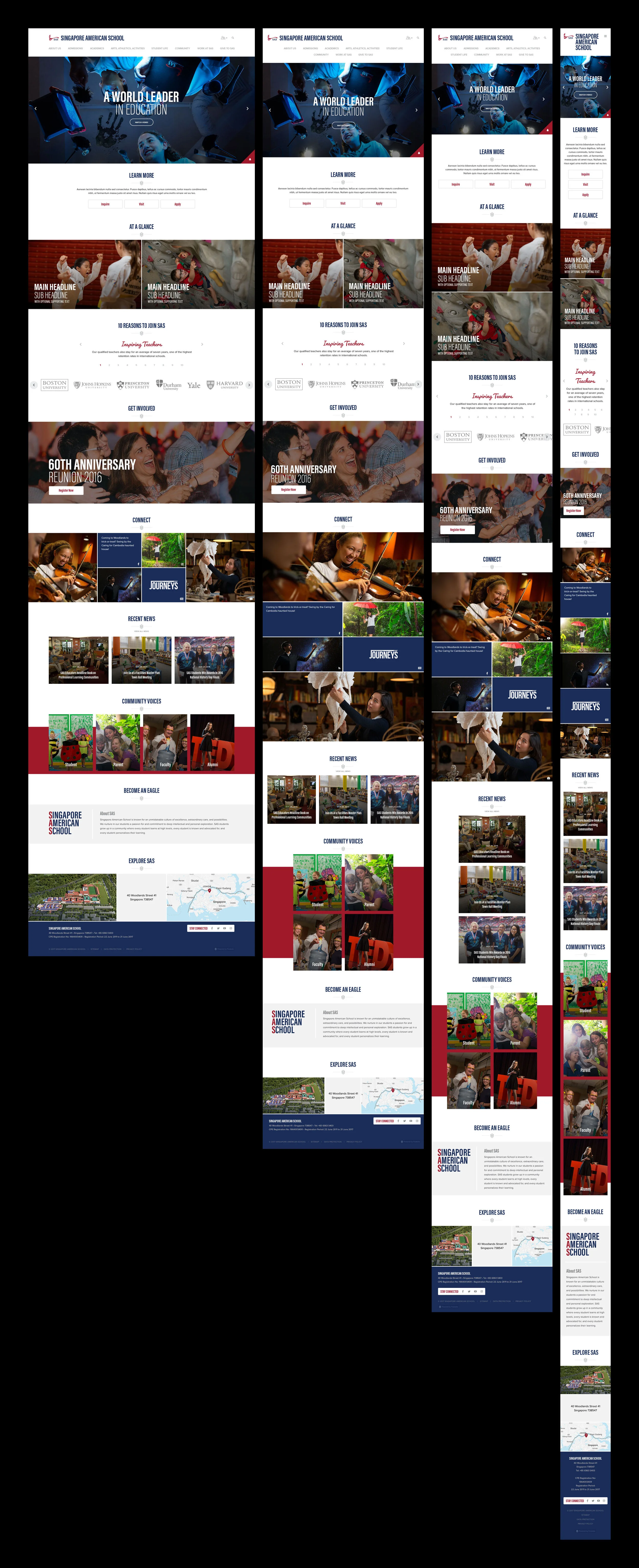 Responsive designs for development.