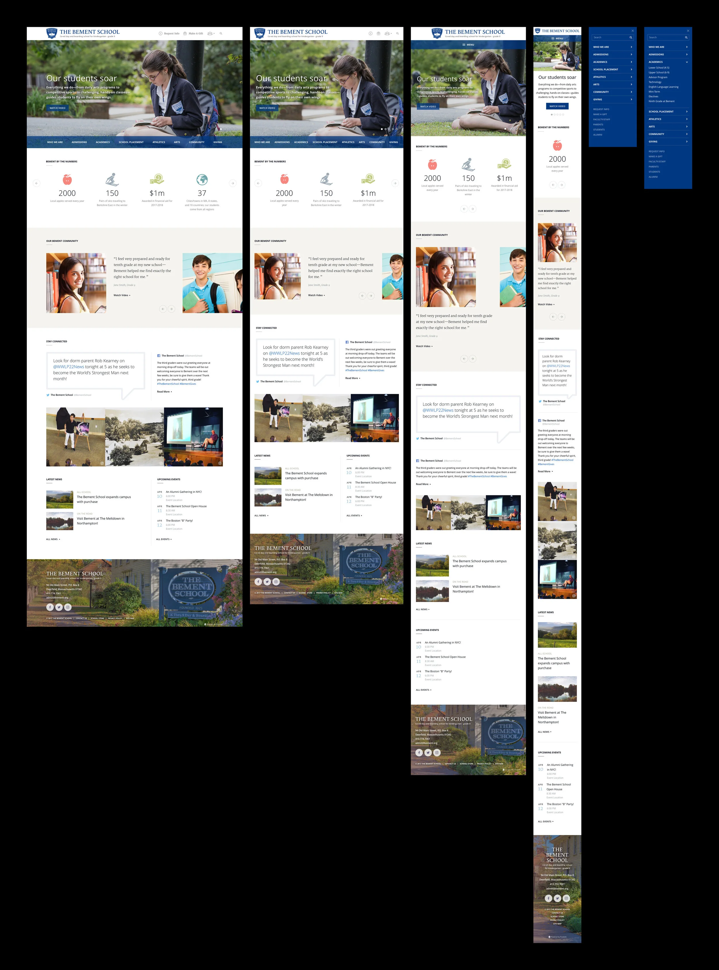 Responsive designs for development.
