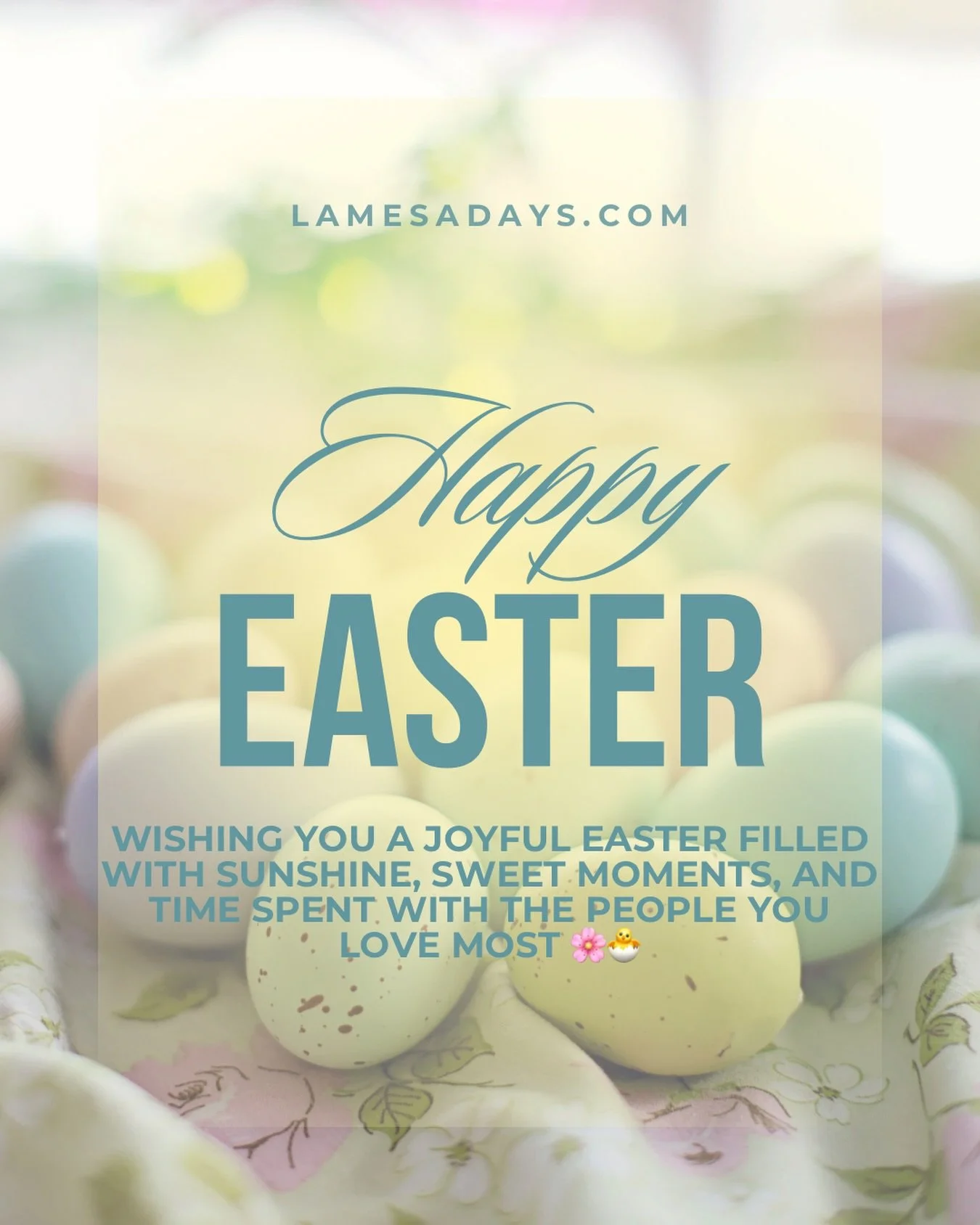 Wishing everyone a very happy and beautiful Easter Sunday! 🐣🌸☀️
