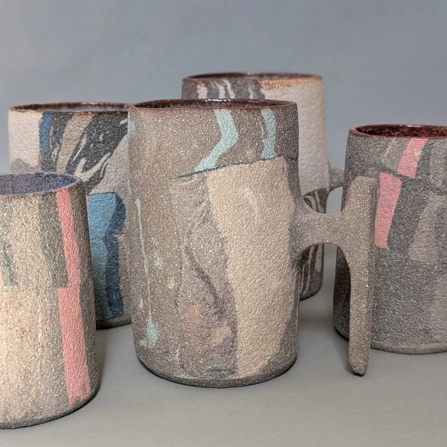 #nerikomi mug madness with a touch of spring 
Sneak peek into what I think will be a seasonal drop(let) on my store
#pottery #contemporaryceramics