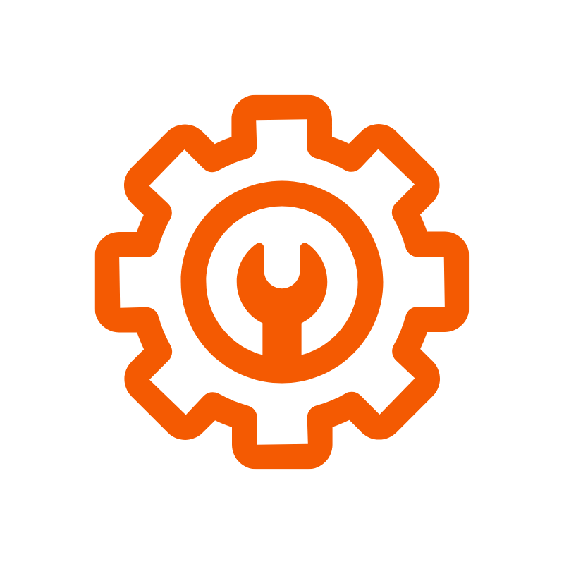 Cog and spanner icon - Whiley Electrical - Bendigo Electrician