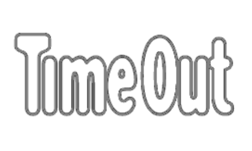 Time Out logo in black and white.