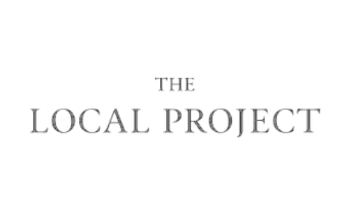 Logo for 'The Local Project' with a black background and white text.