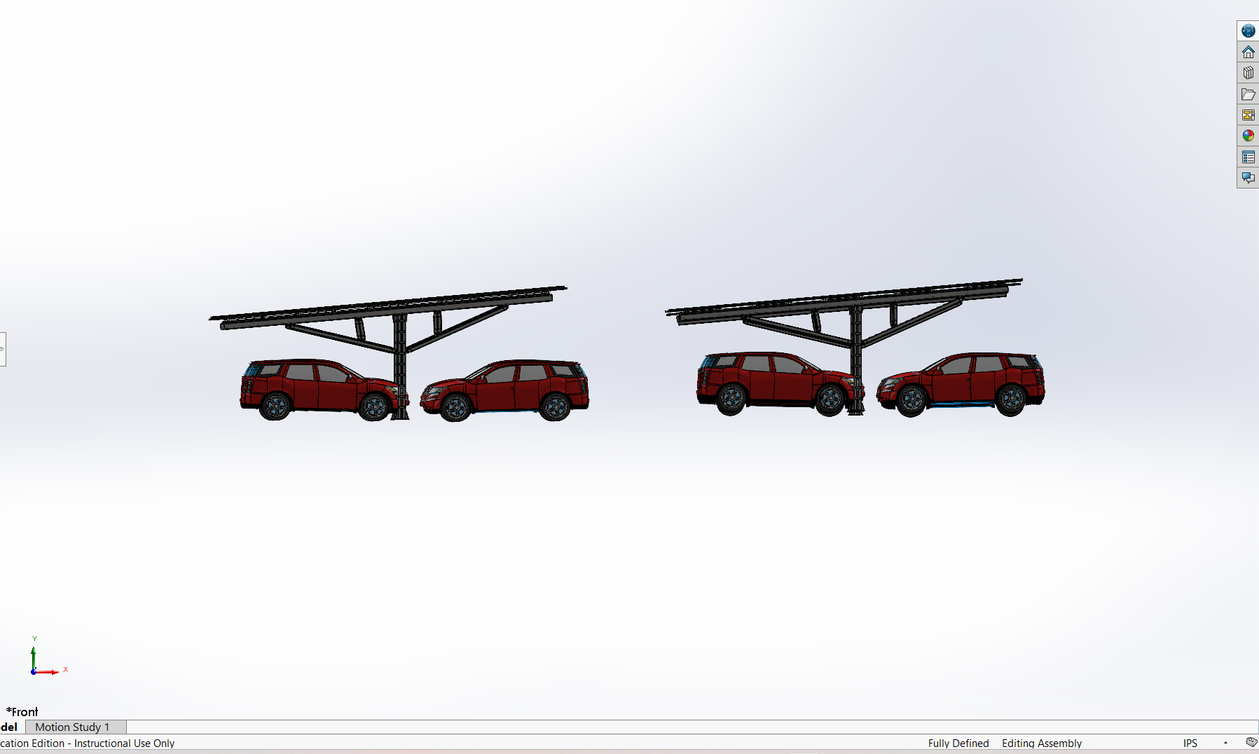 Solar-Integrated Parking Canopy System – CAD Design & Structural  Concept Development, University Of Arizona