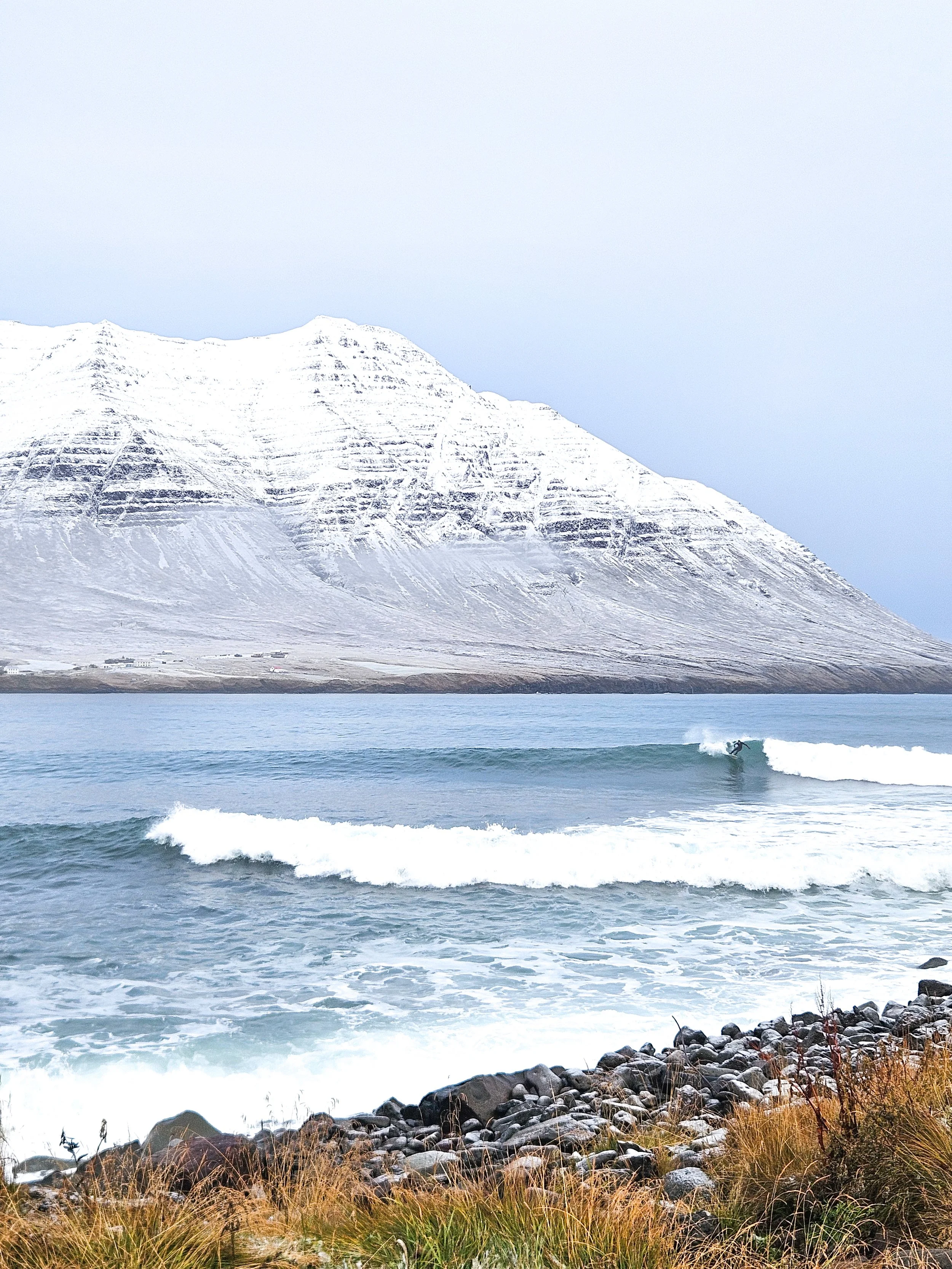 Surfing in the Arctic. Photo - Marc Zotes.