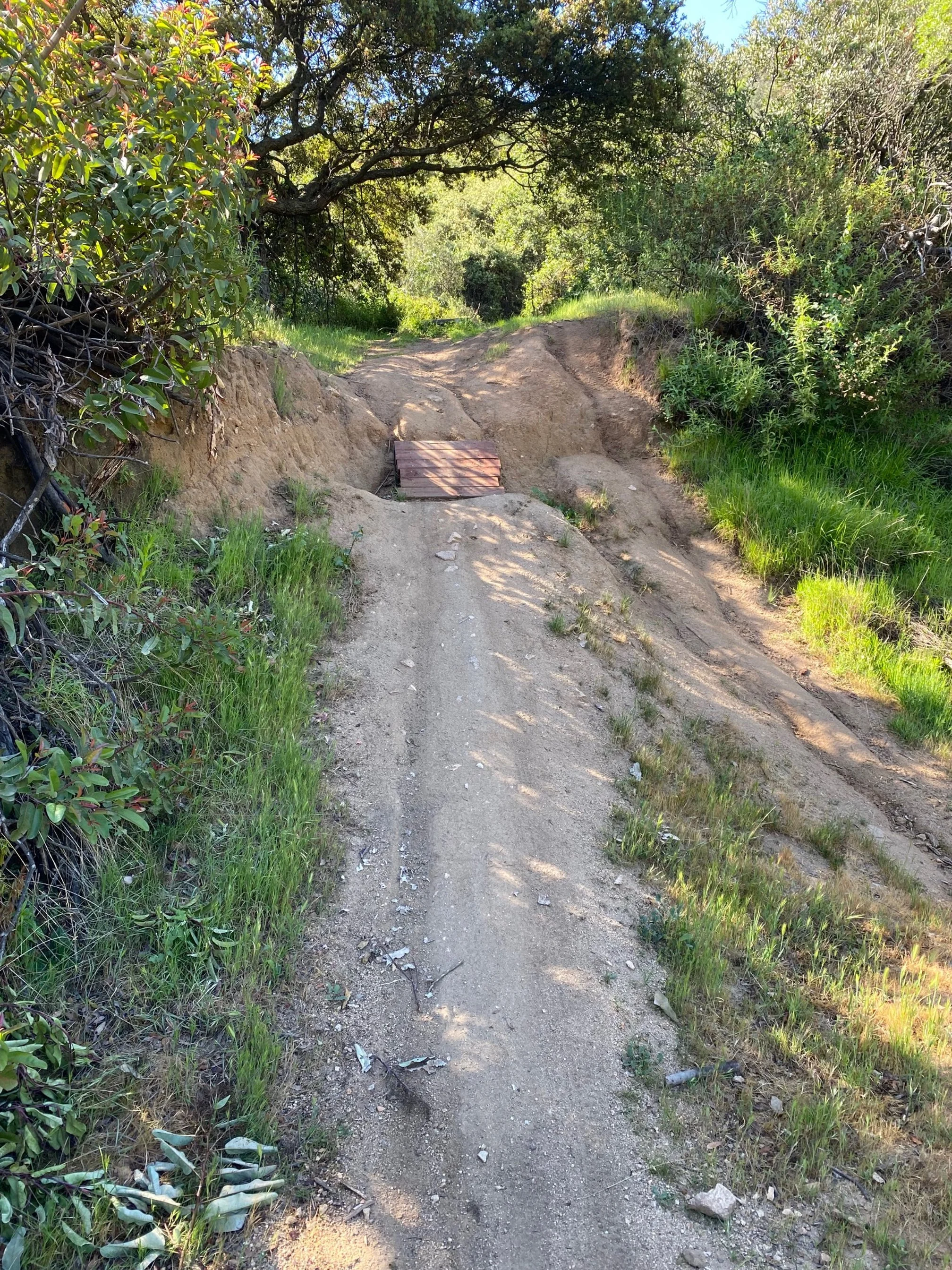 black diamond features further up the trail