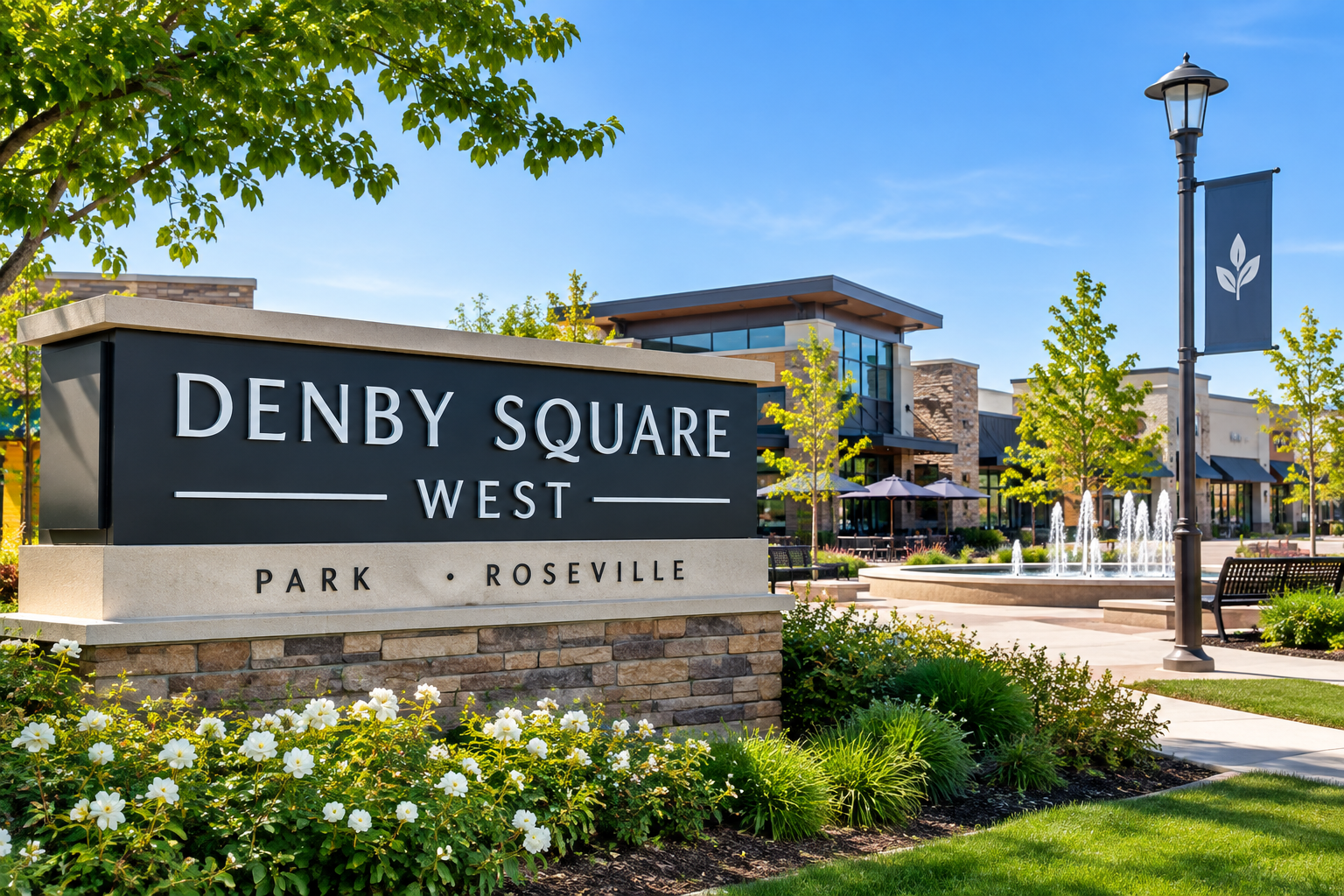 Denby square townhomes entrance.