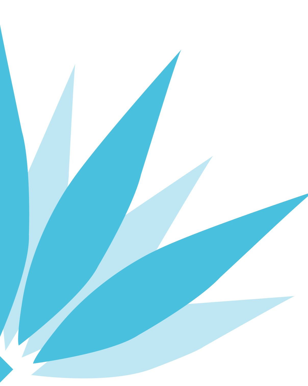 A stylized blue ice crystal with sharp, angular points on a black background.