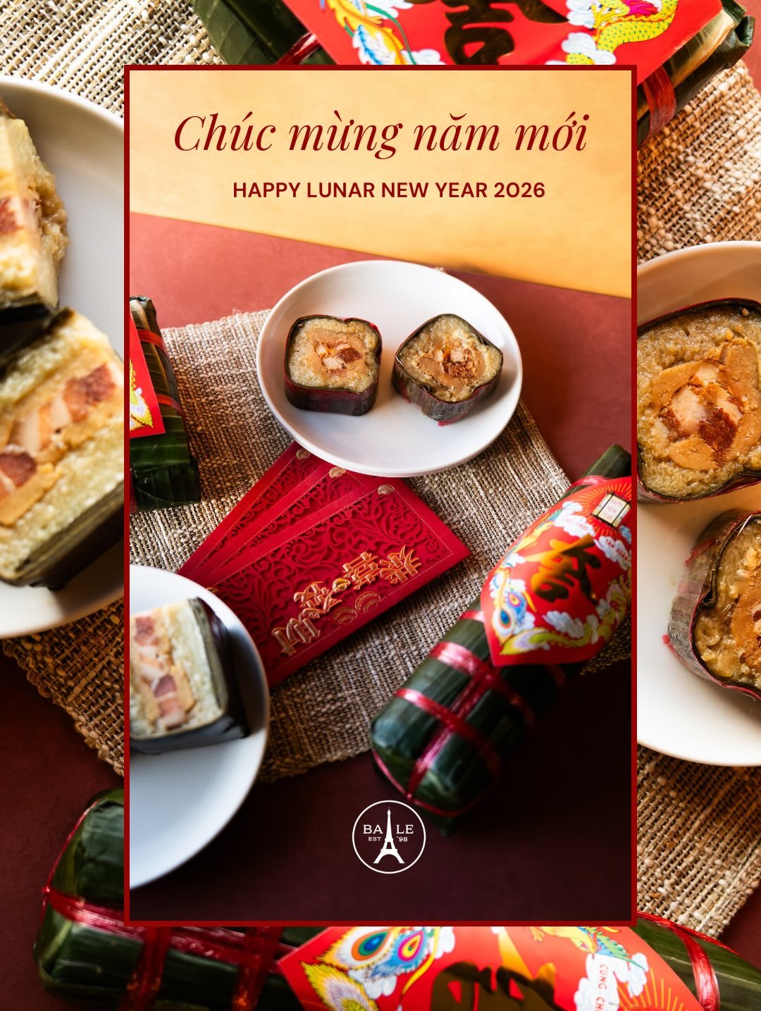 🧧✨ Happy Lunar New Year &ndash; Ch&uacute;c mừng năm mới! ✨🧧
.
.
.
#balebakeryphilly #lunarnewyear2026 #banhchung #banhtet #orderonline