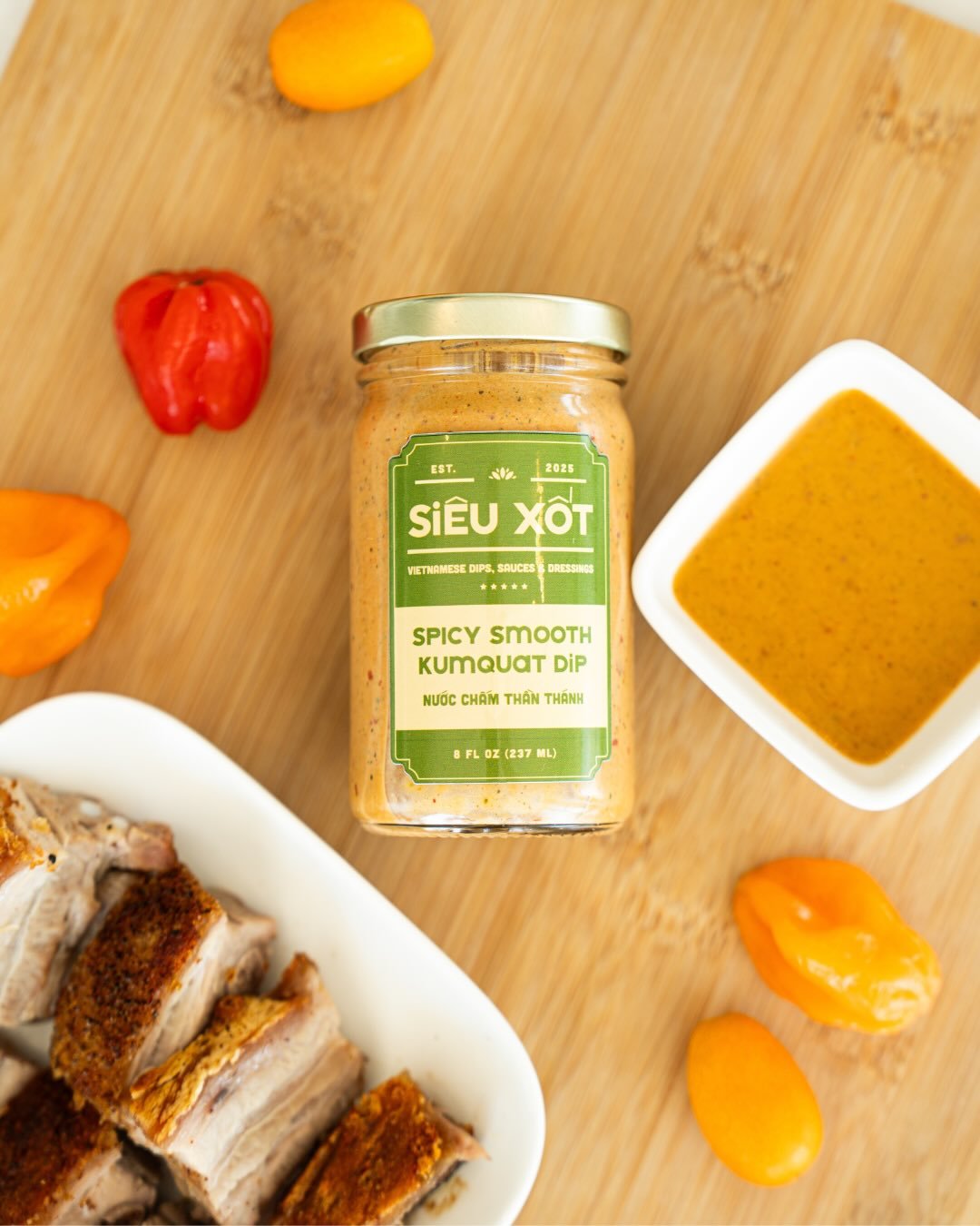 Meet your new favorite dipping sauce: Spicy Smooth Kumquat Dip 🍊🌶️

Bright, citrusy, smooth, and perfectly spicy &mdash; this dip adds the ultimate flavor boost to your favorite proteins. We especially love it with crispy pork belly for that perfec