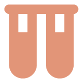 Pair of pink swim fins