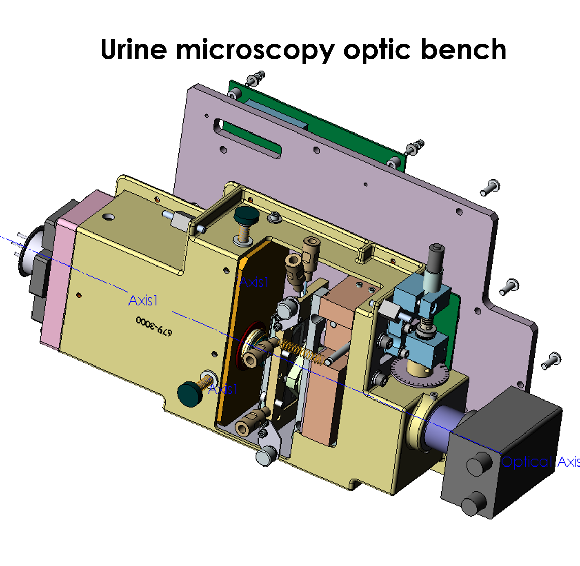 Opto-mechanical assembly for precision optical alignment