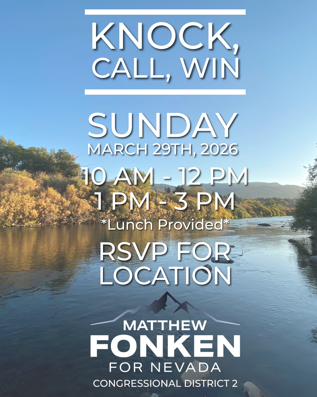Knock, Call, Win: People-Powered Sunday