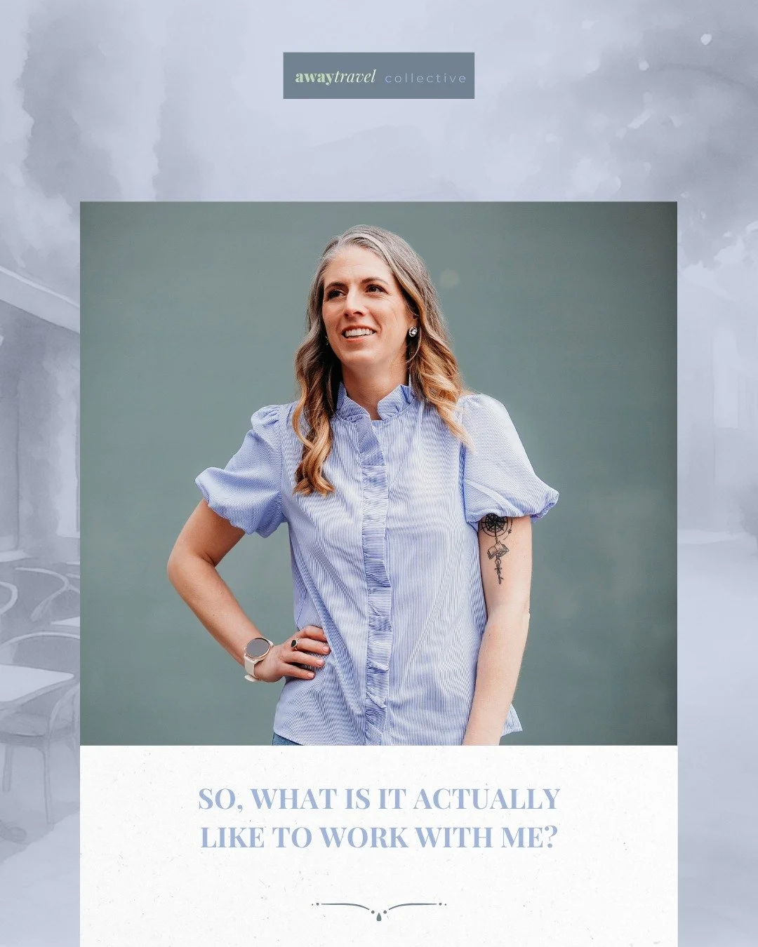Are you wondering what it&rsquo;s like to work with me?

Here&rsquo;s the short version:

You tell me where you want to go.
I ask questions.
I research.
We talk through the options.
I handle the details.
I&rsquo;m here while you travel.

The goal?

F