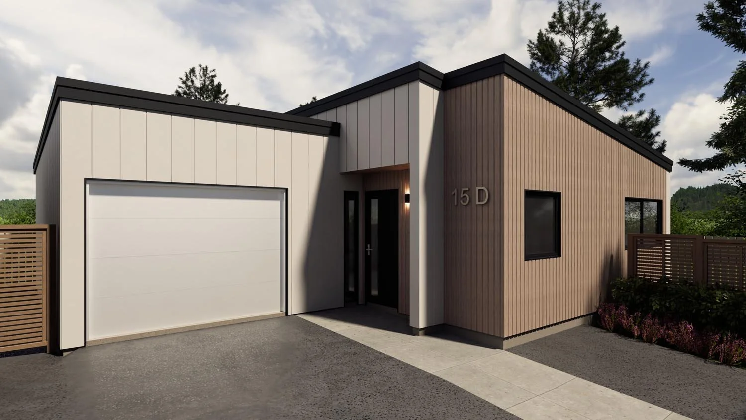 4 lot subdivision with single-storey dwellings and shared driveway layout designed for efficient residential development