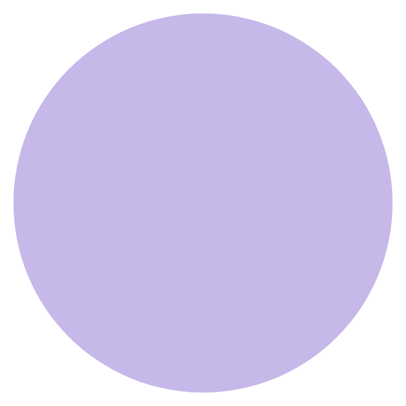 A large, plain, purple circle on a black background.