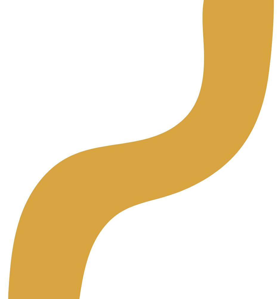 Close-up of a black and gold logo with a curved gold line on a black background.
