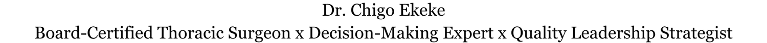 Dr. Chigo Ekeke 