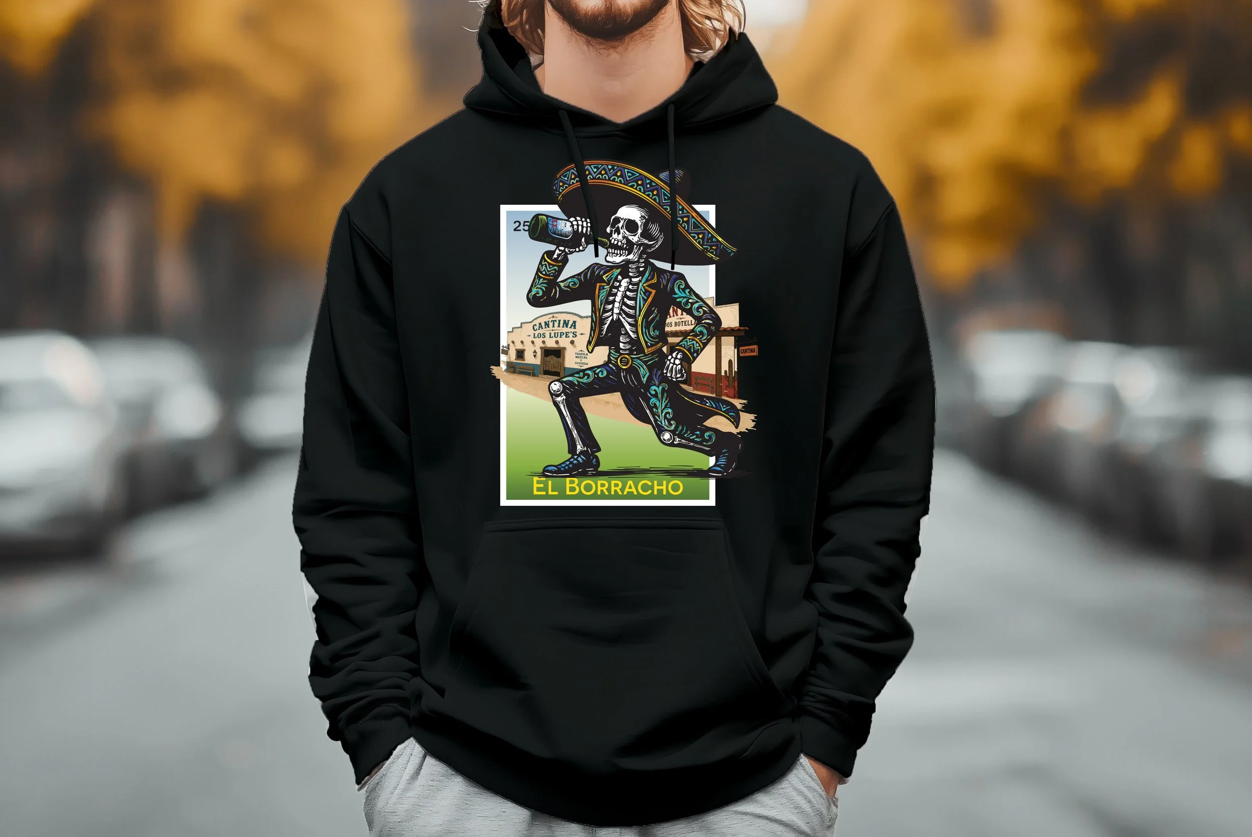 El Borracho (Azul) Hoodie