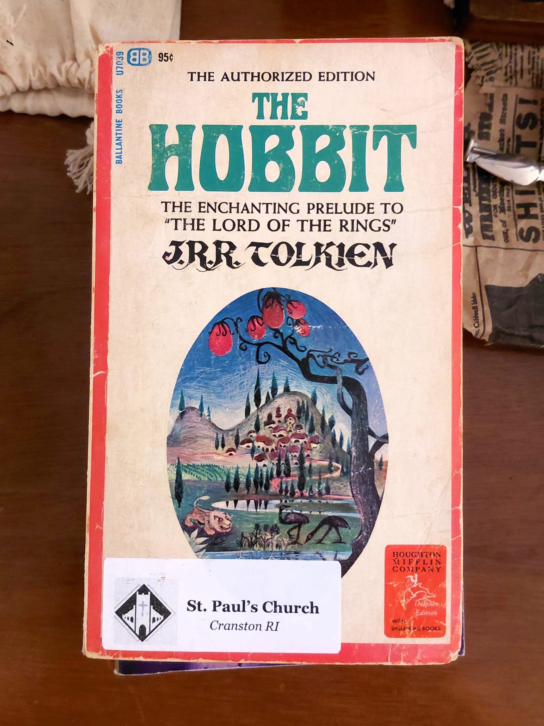 Tolkien - The Hobbit (1965 Ballantine Paperback) w/ essay