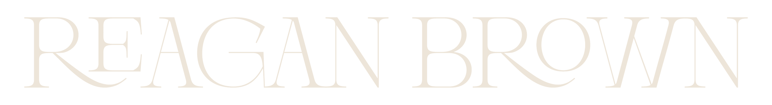 Text logo reading 'Reagan Brown'.