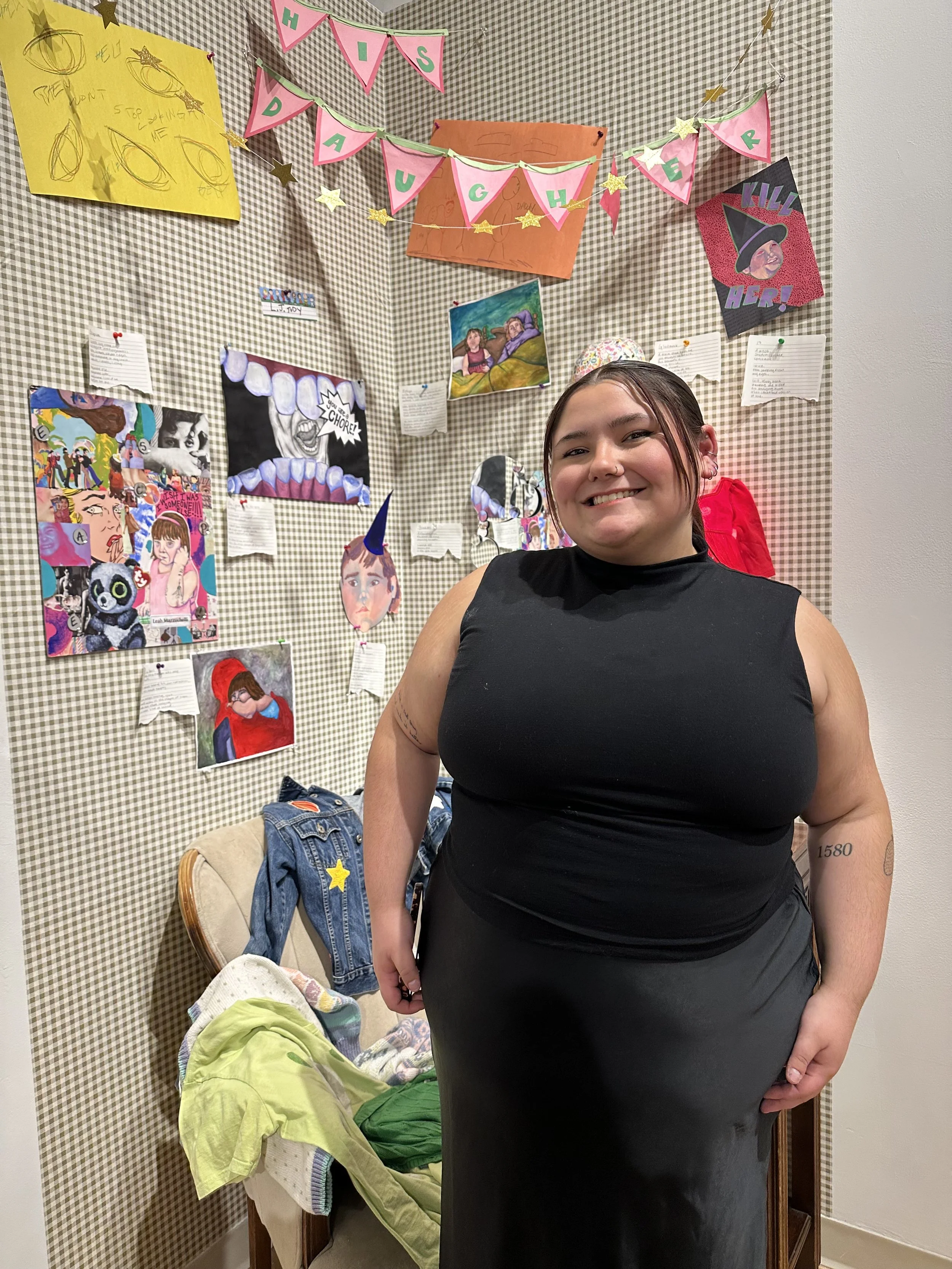 A photo of myself with the installation!