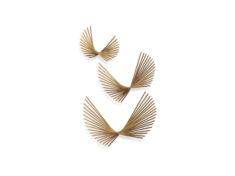 Sculptural wall art panels for luxury residential interior design