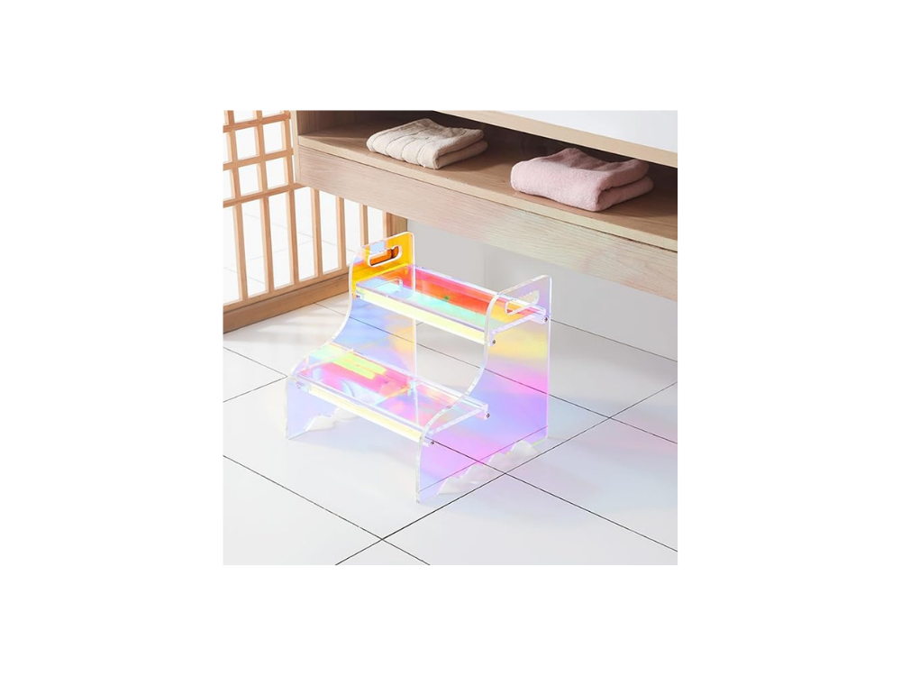 Modern acrylic stool for functional and stylish home use