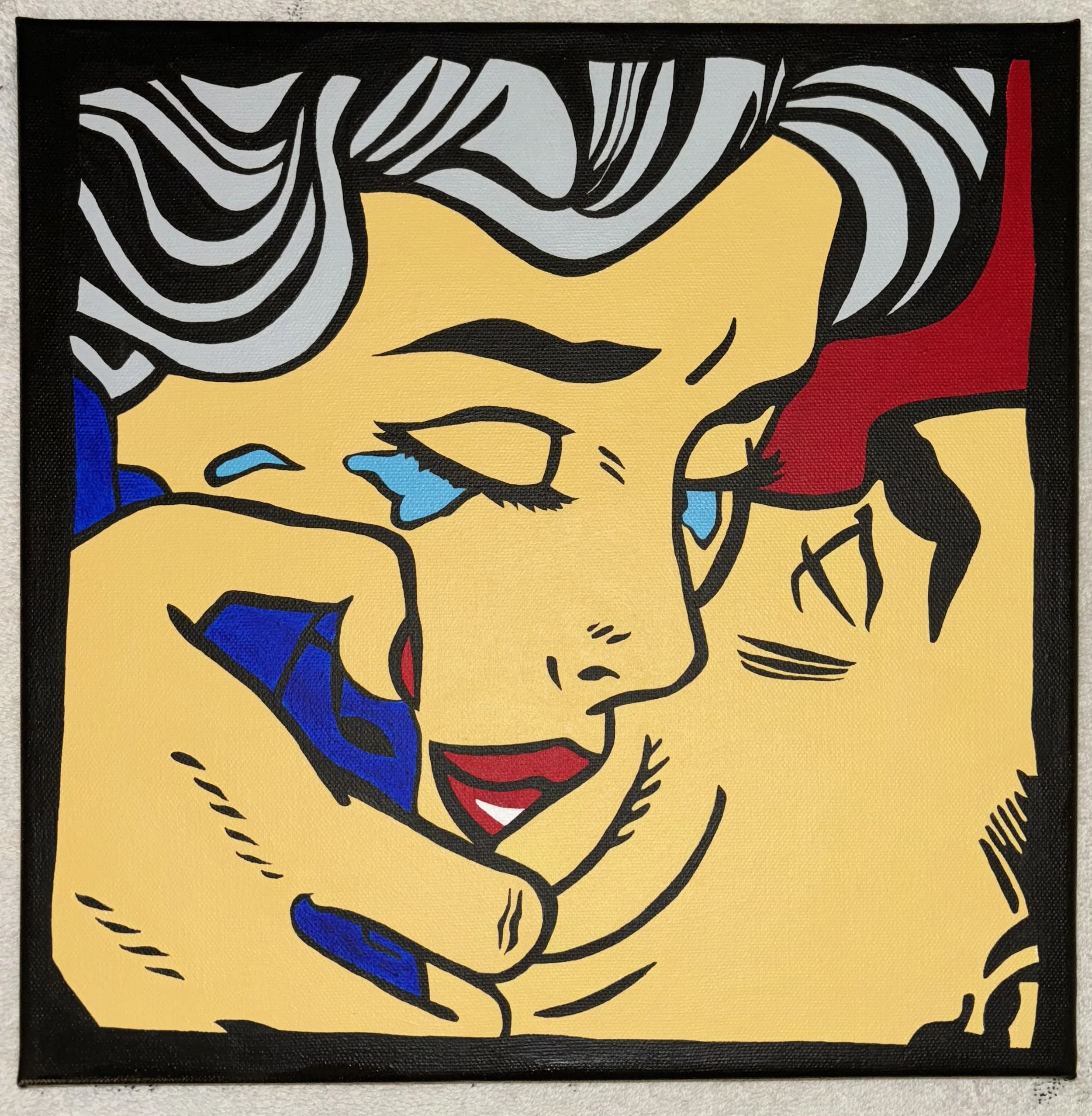 The Kiss, Roy Lichtenstein Study 
December '24