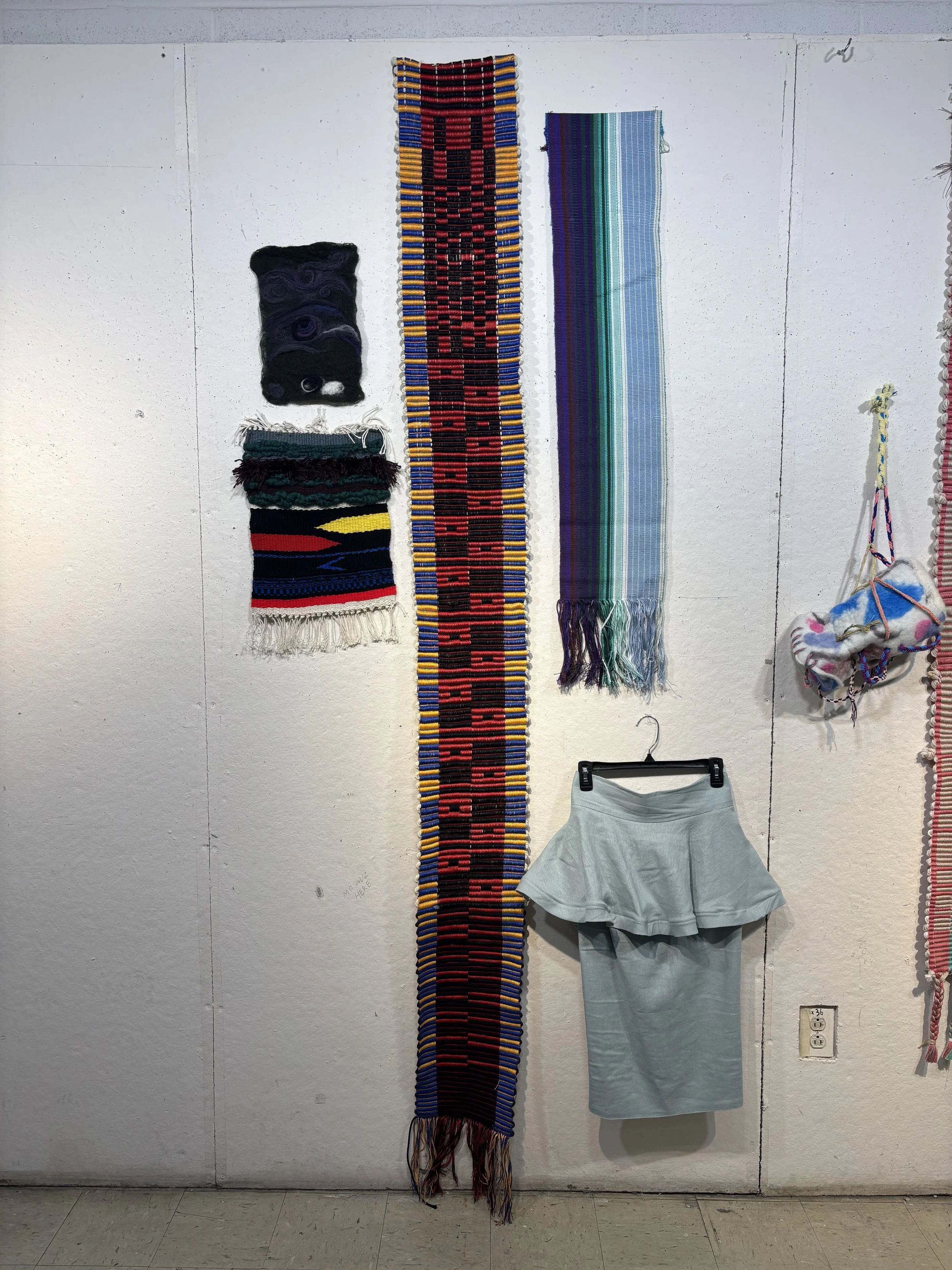 Fiber Installation / December '25
Felt, Tapestry, Floor loom, Back-strap loom, skirt 