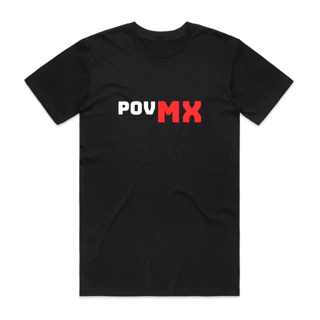 POV MX Black Logo Tee