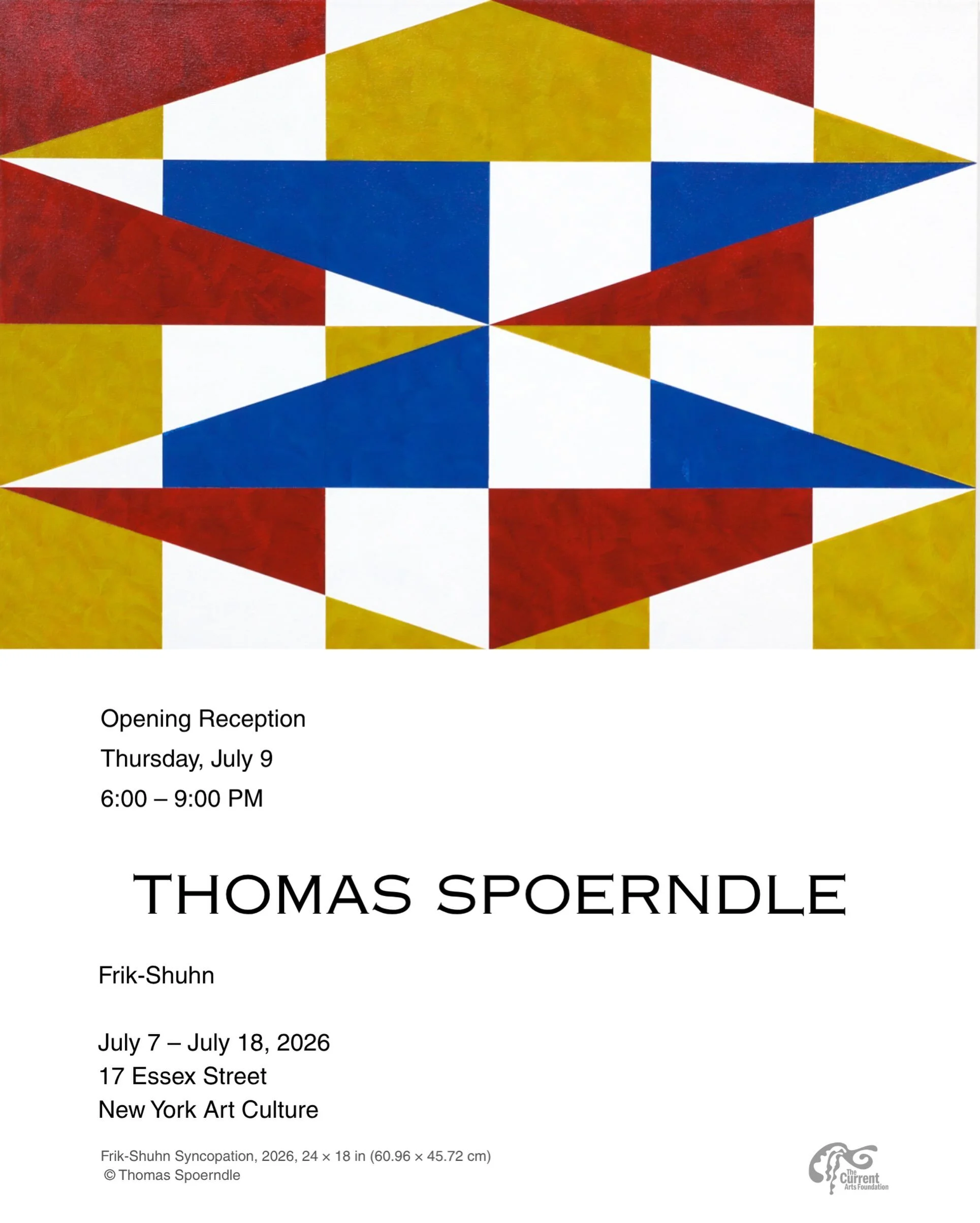 Frik-Shuhn.

Thomas Spoerndle&rsquo;s new series is on view, and it lives up to the name. Come stand in front of it.

Then go deeper with Systems in Motion, our piece on Thomas and the ideas moving throughout the work, written by Ashley Frey.

@newyo
