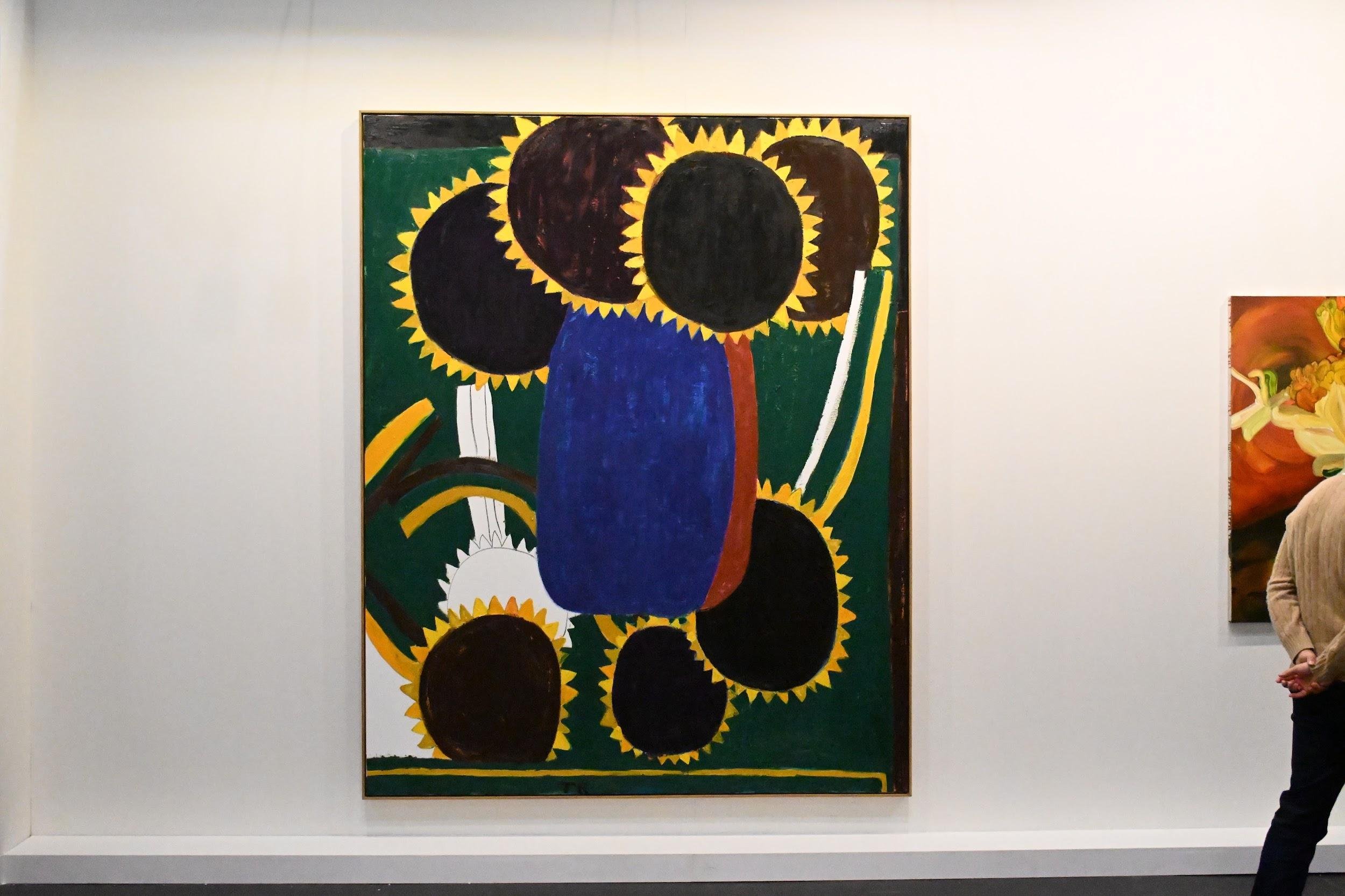 Tal R, Untitled Flowers (2022), at Victoria Miro, booth 108.