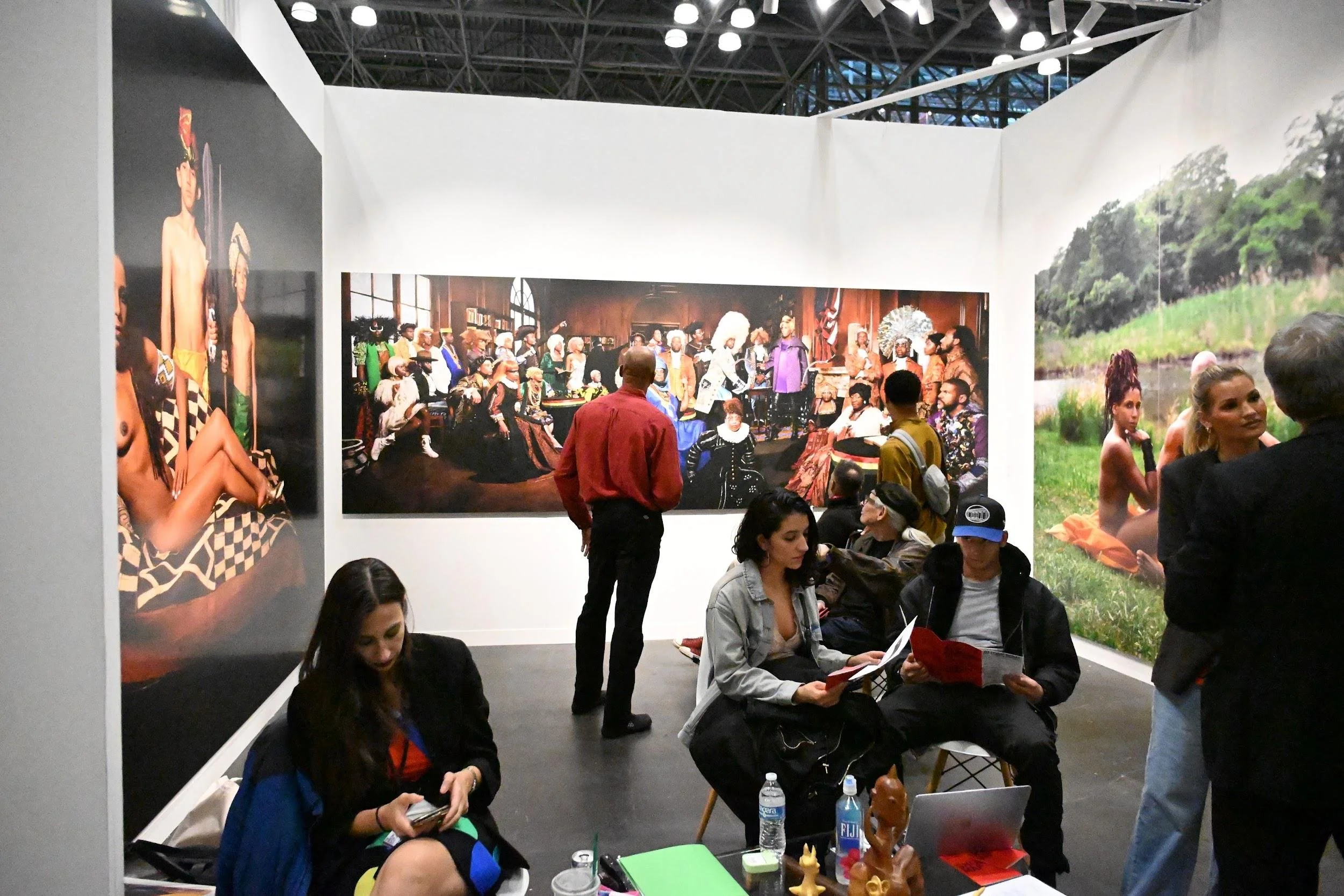 Renée Cox's The Signing (2017) at Ethan Cohen Gallery, booth F10.