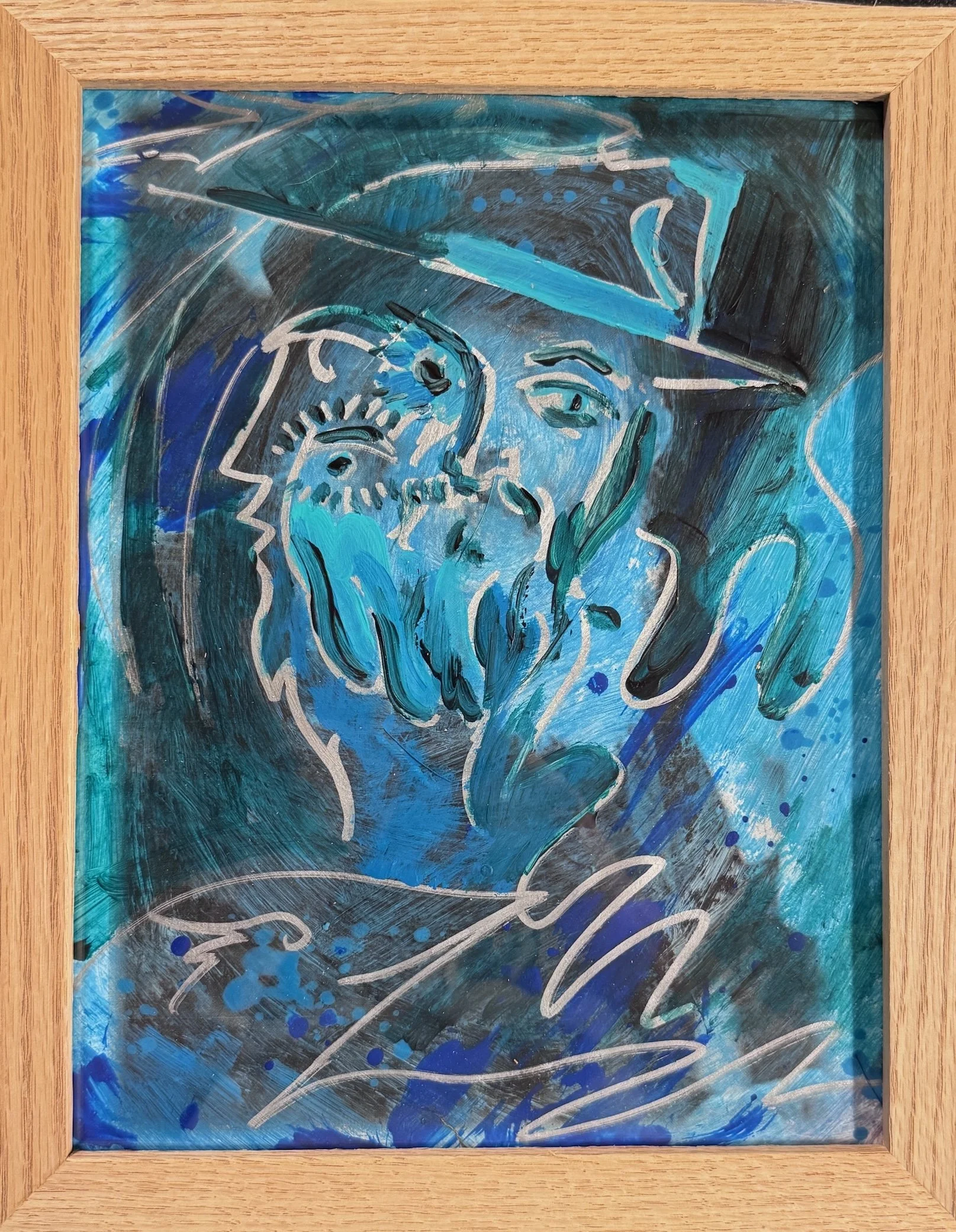 Samuel Abelow - Chassid/Rebbe (Ocean) (Work on paper)