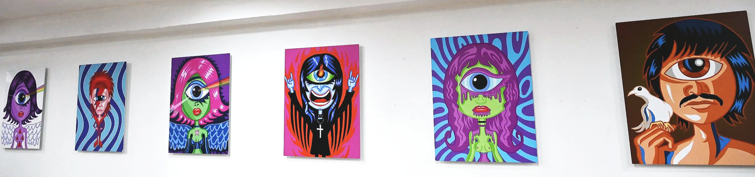 Karl Kotas work installed at Current Arts