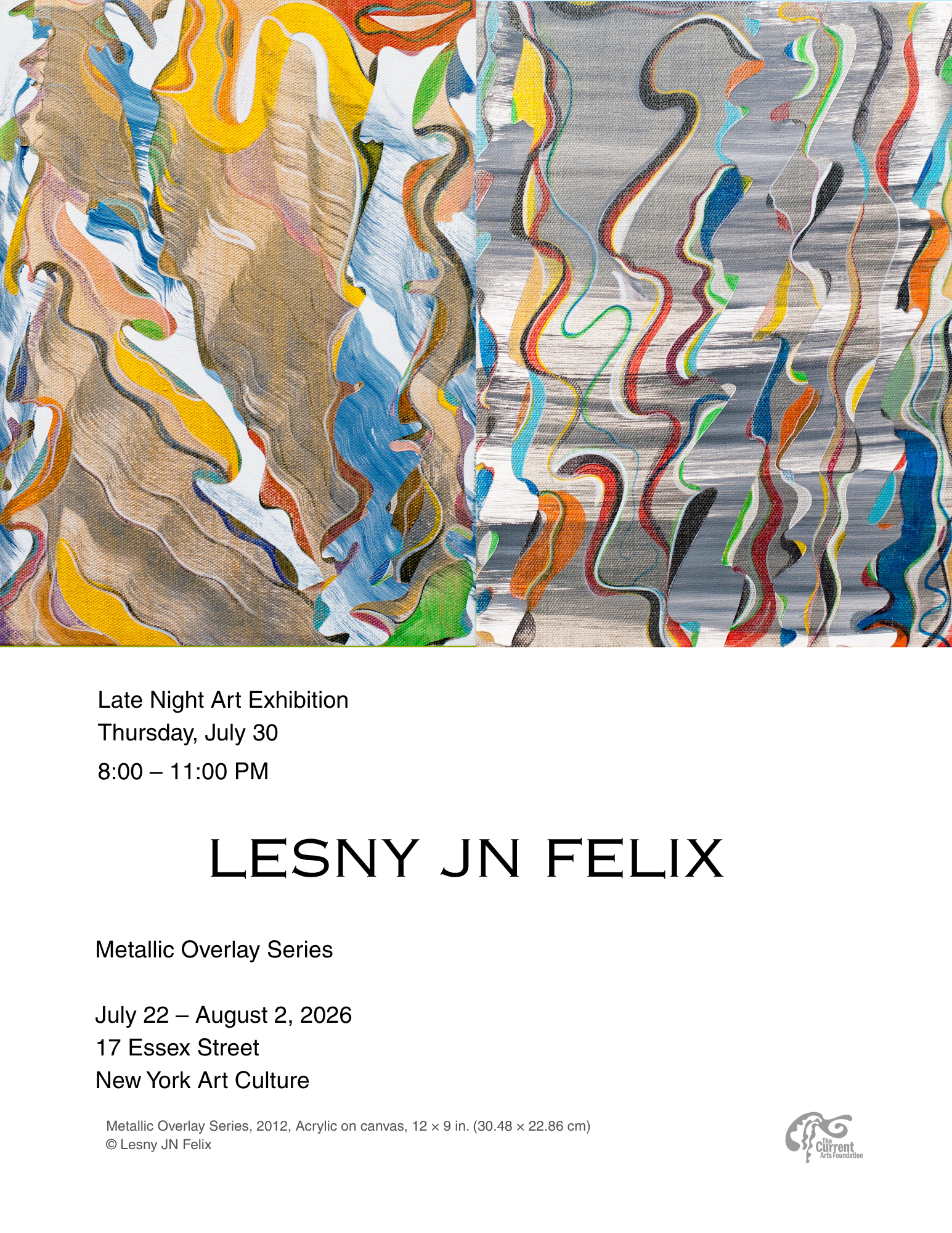 New York Art Culture Flyer