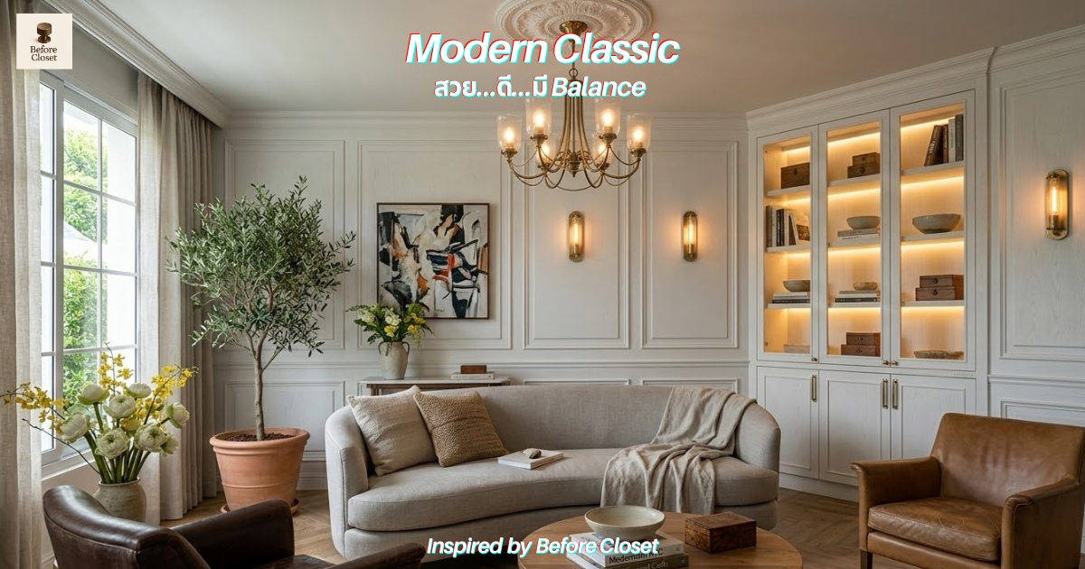 Modern Classic Interior Design Guide: สวย…ดี…มี Balance