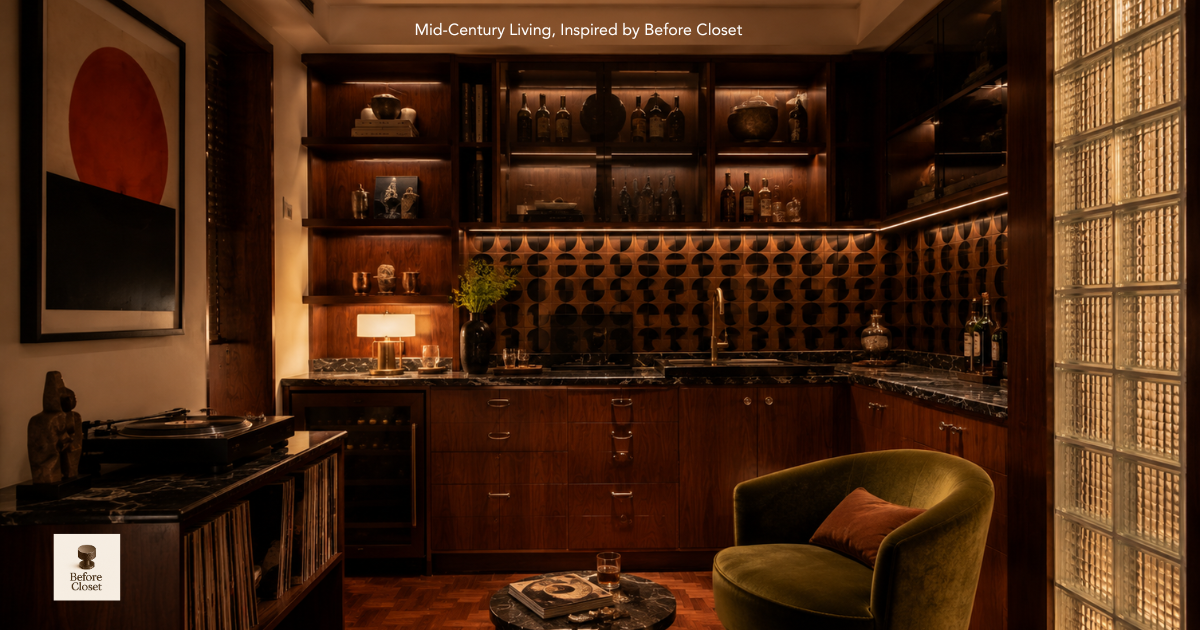 คอนโดเก่า ก็เก๋าได้: ไอเดียรีโนเวทคอนโดสไตล์ Mid-Century ยกระดับด้วยมือจับเฟอร์นิเจอร์ พรีเมียม | Before Closet
