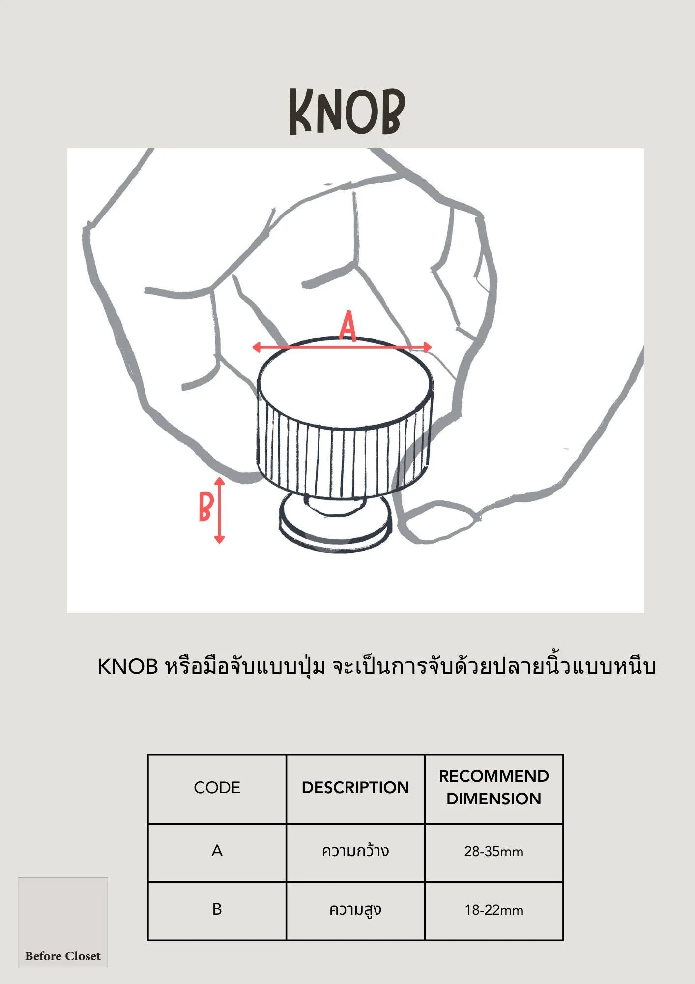Before Closet knob Installation Guide