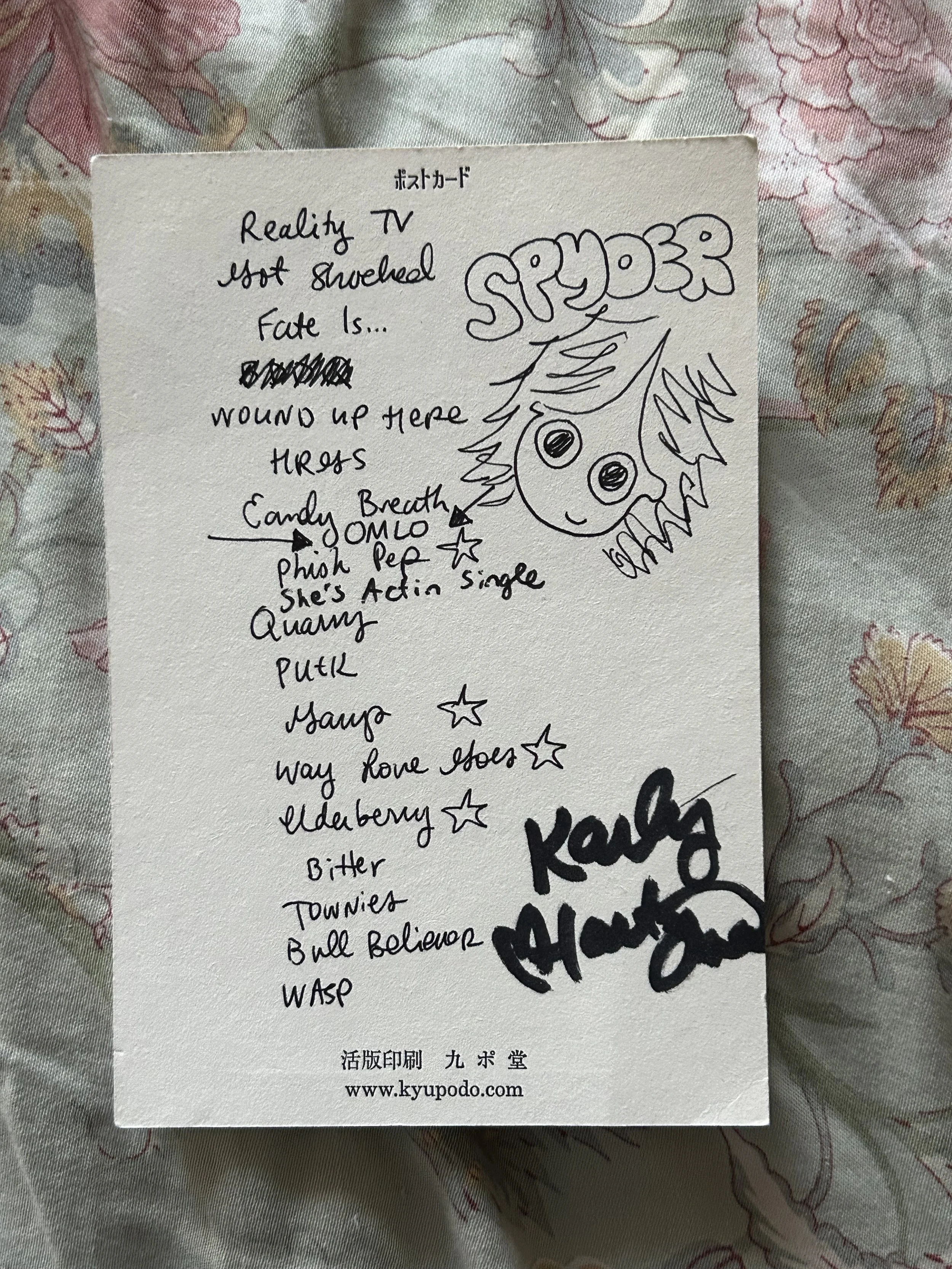 setlist from Wednesday's show at emos in austin 3/19 :')