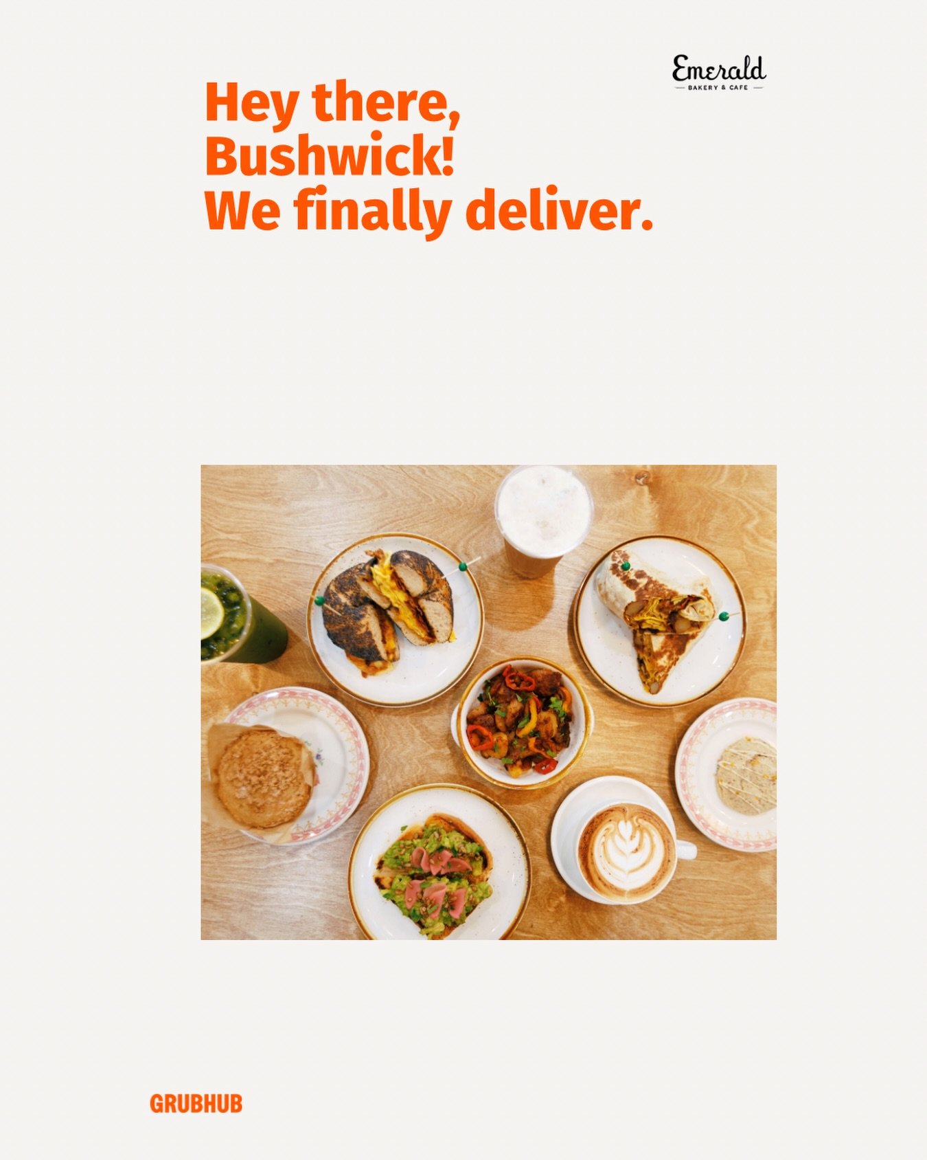 Don&rsquo;t feel like going out? Find all of your favs on @grubhub 😊

#bushwick #bakery #cafe #delivery #grubhub
