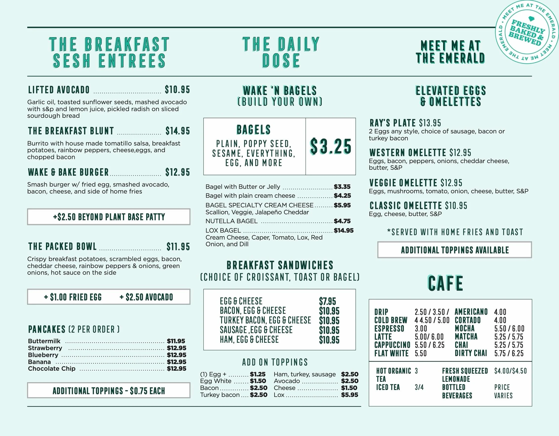 New menu, who dis!? Come check out our full breakfast menu! Rather chill at home? We&rsquo;re also available for delivery on @grubhub &amp; @ubereats! 😎

#bushwick #bakery #cafe #breakfast #delivery