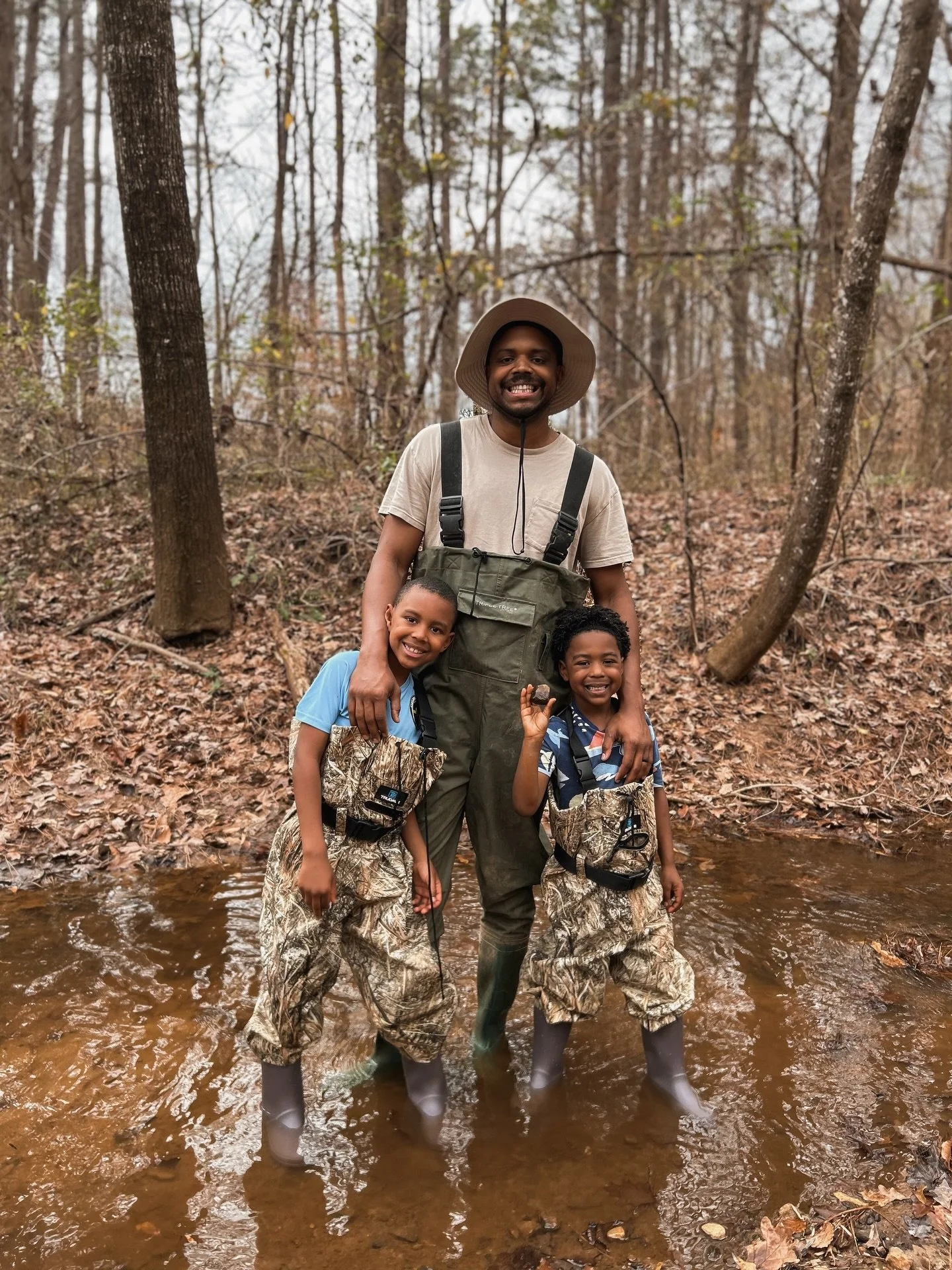 The boys got waders today so guess how we spent our 70 degree Christmas morning! 

Merry Christmas!