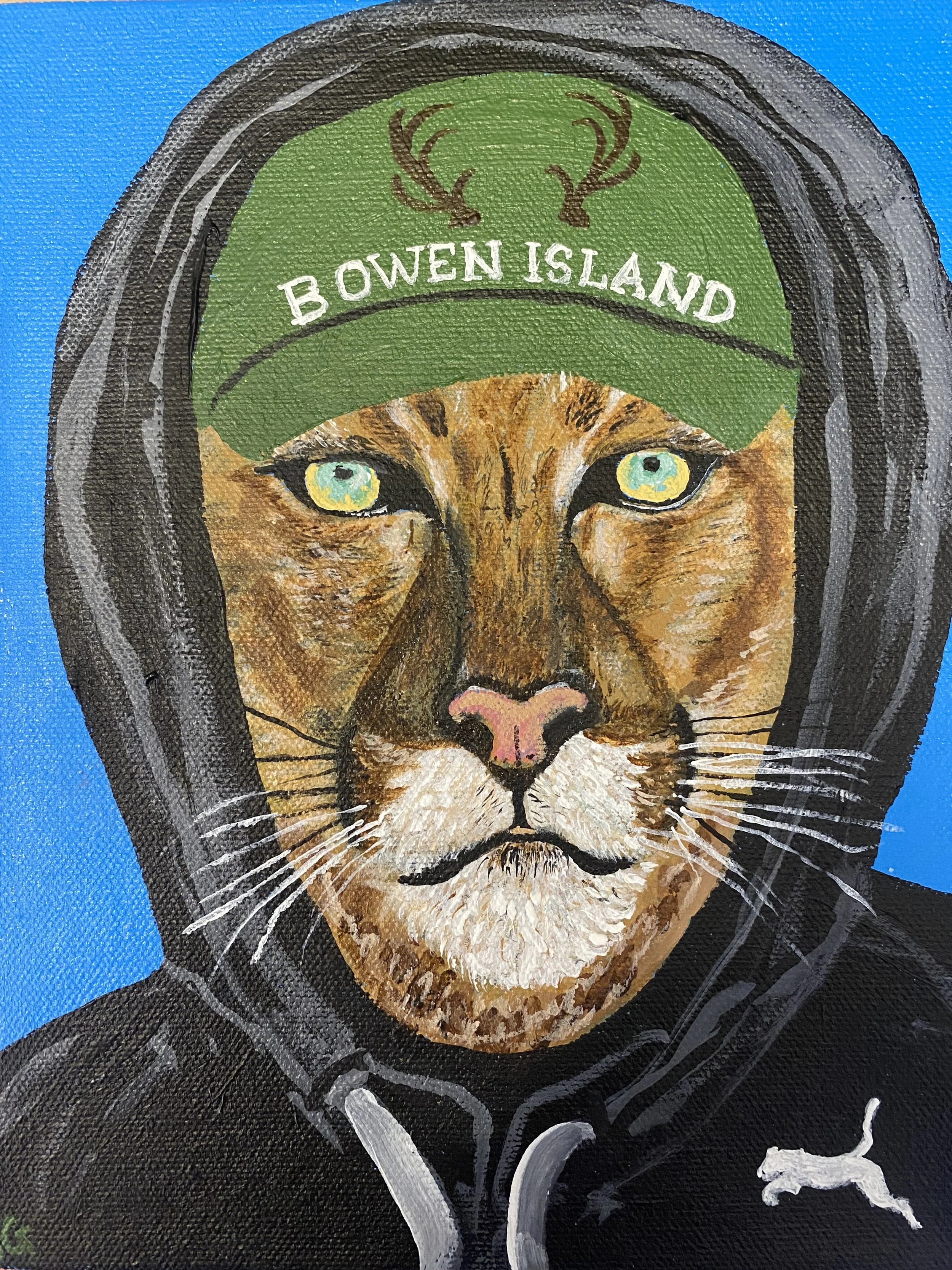 #Bowen is Awesome, 8x10, Acrylic on canvas