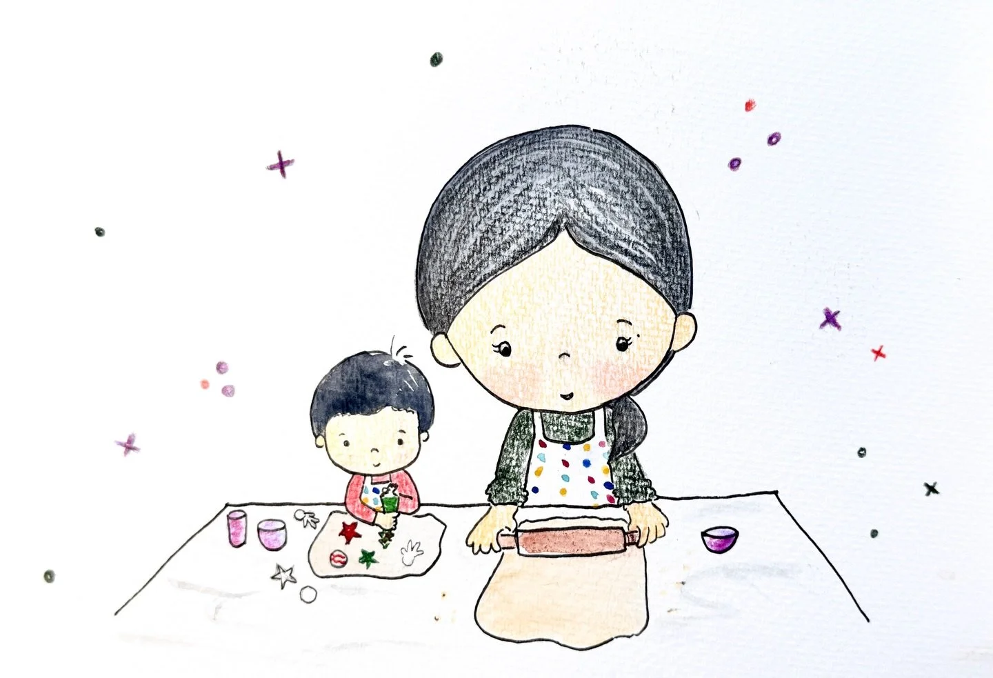 Family traditions 🤍
.
.
. 
#childrensbookillustration