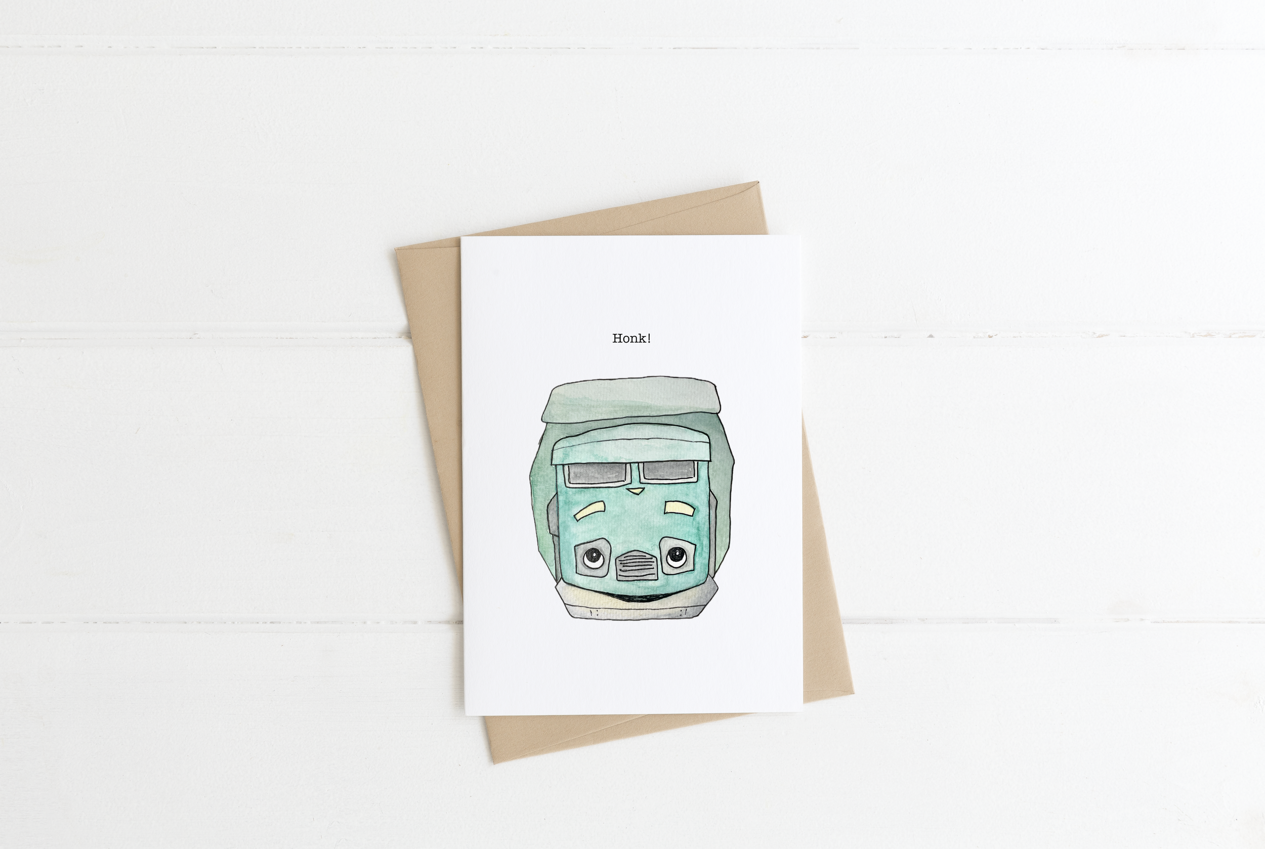 Garbage Truck Greeting Card