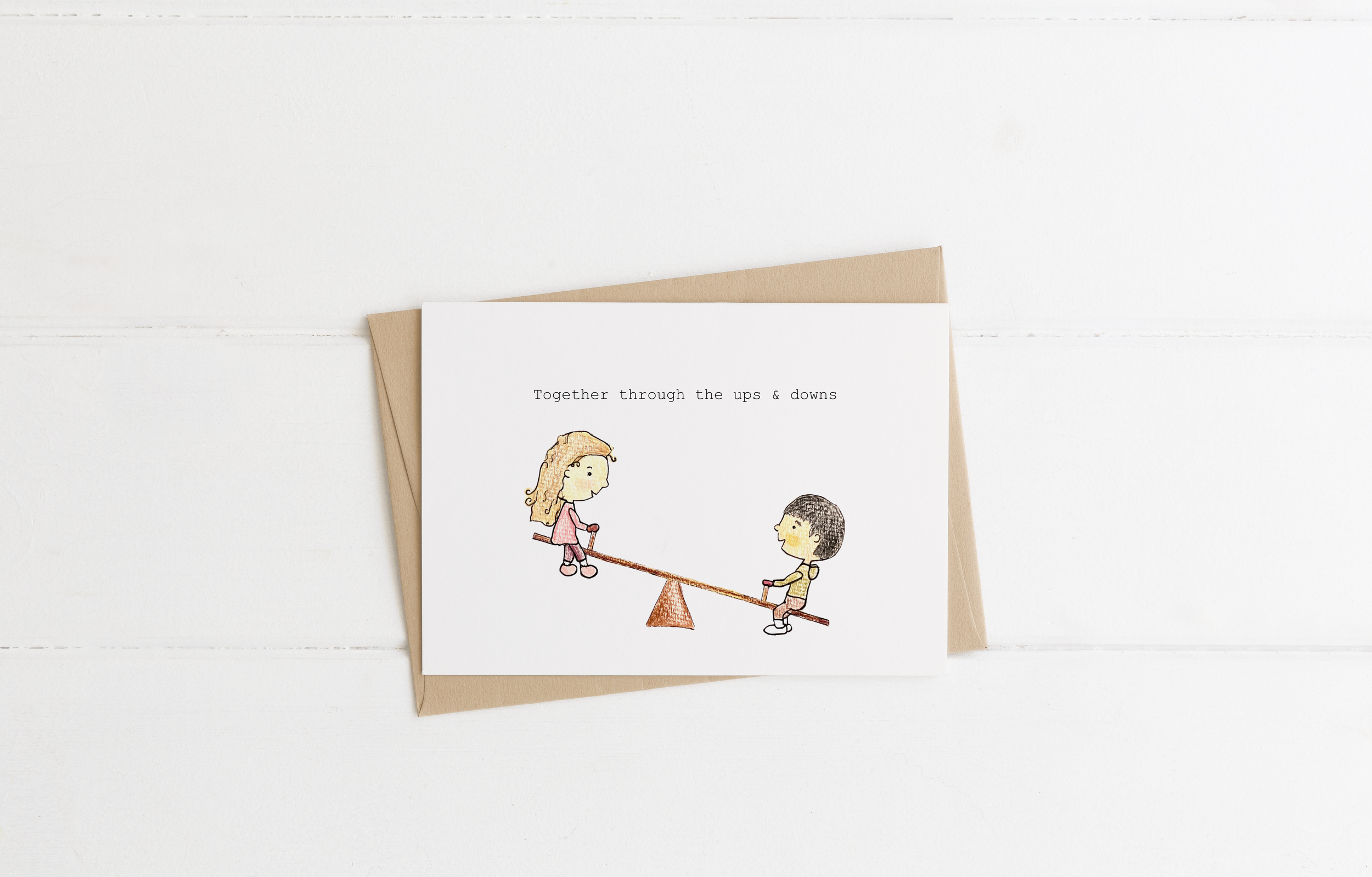 Ups & Downs Greeting Card
