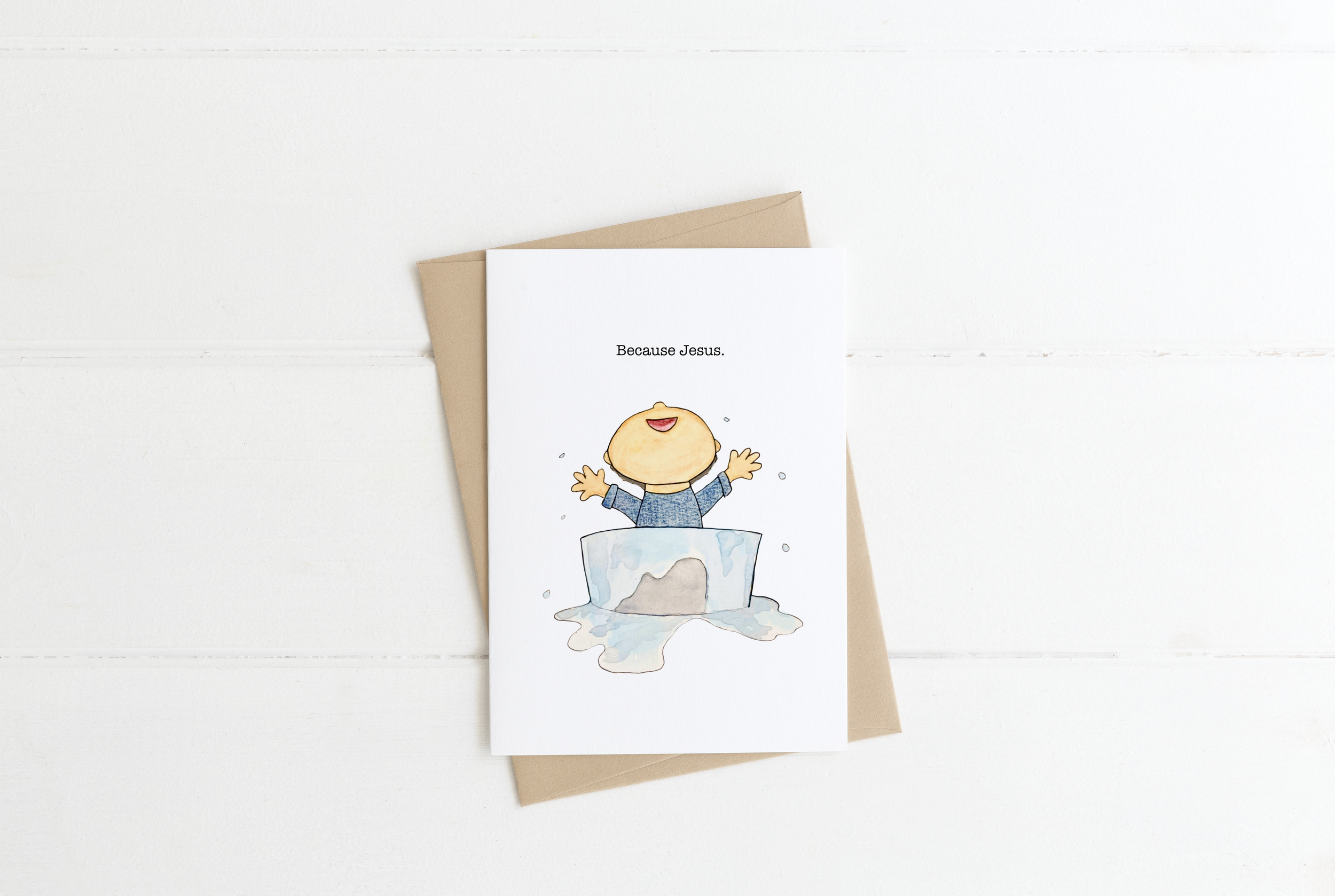 Because Jesus Greeting Card
